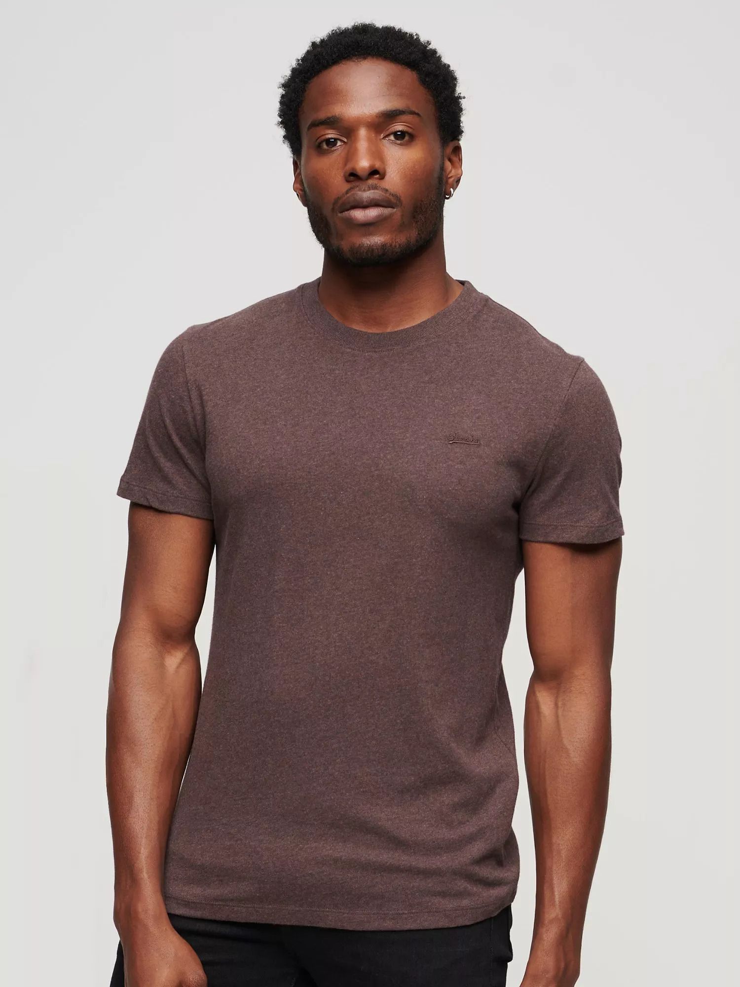 오가닉 코튼 에센셜 스몰 로고 티셔츠 Organic Cotton Essential Small Logo T-Shirt 110816844 Rich Brown Marl
