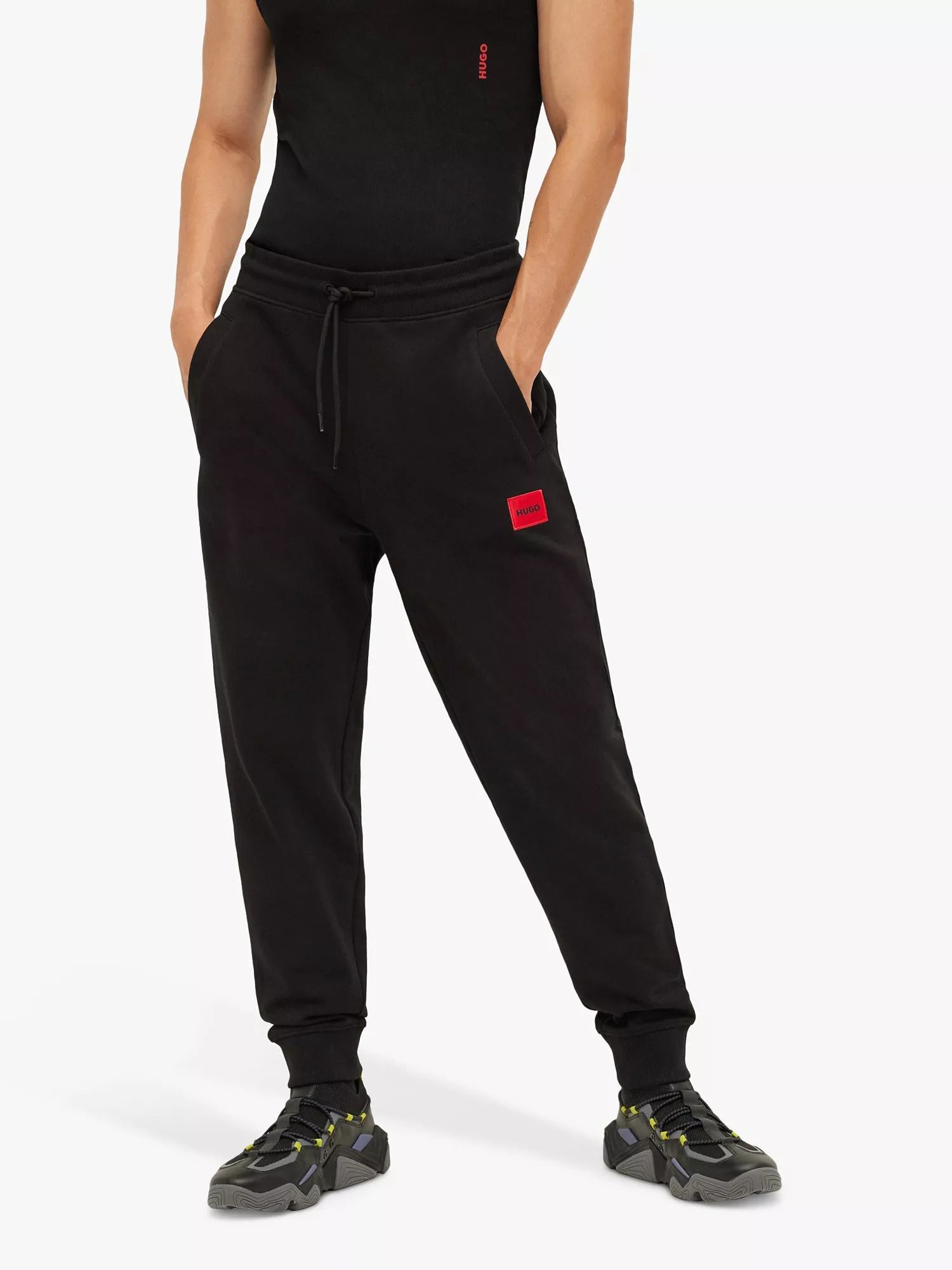 로고 조거팬츠 블랙 HUGO Doak Logo Joggers, Black 110039933