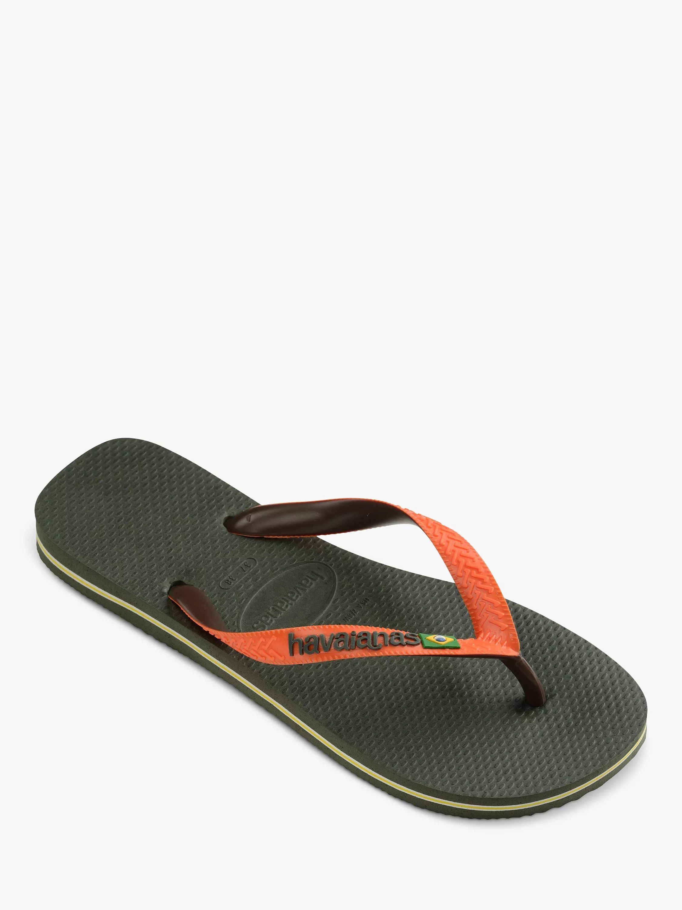 컬러 믹스 플리 플랍 Brazil Flag Colour Mix Flip Flops 111886134 Khaki
