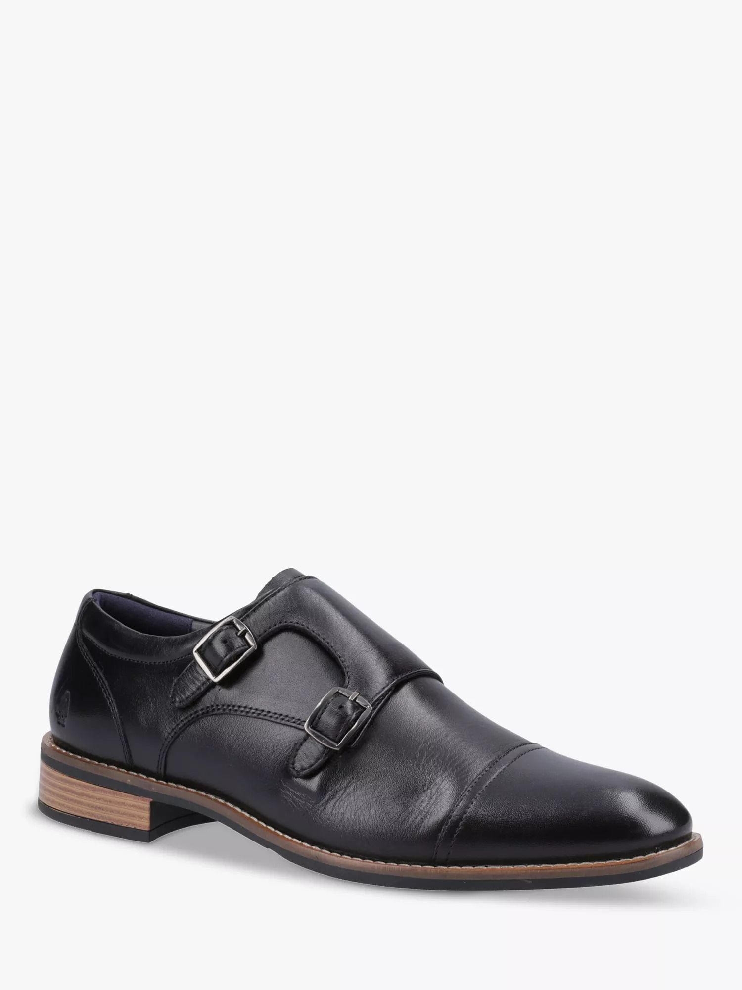 가죽 몽크 신발 David Leather Monk Shoes 112549883 Black
