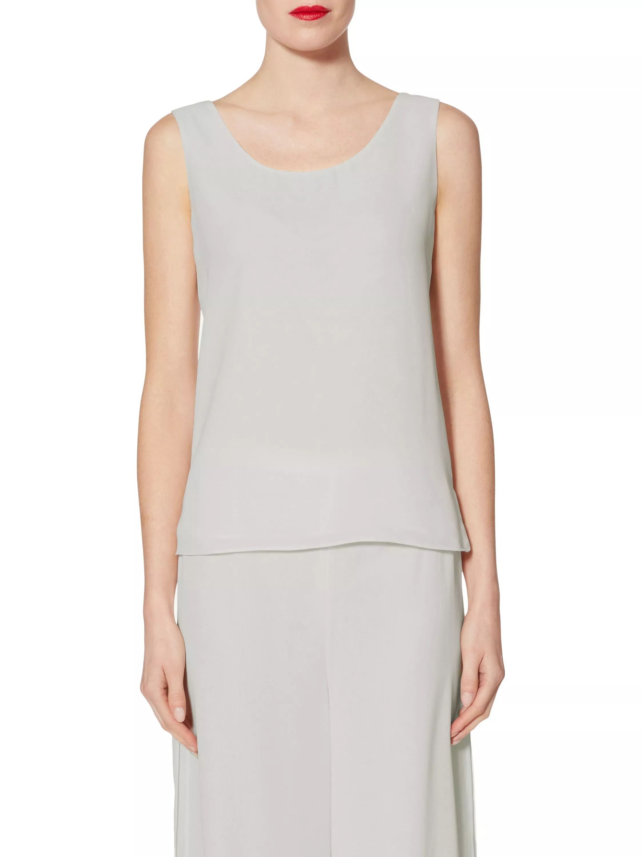 더블 쉬폰 캐미솔 Double Layer Chiffon Cami 3244075 Silver Mist