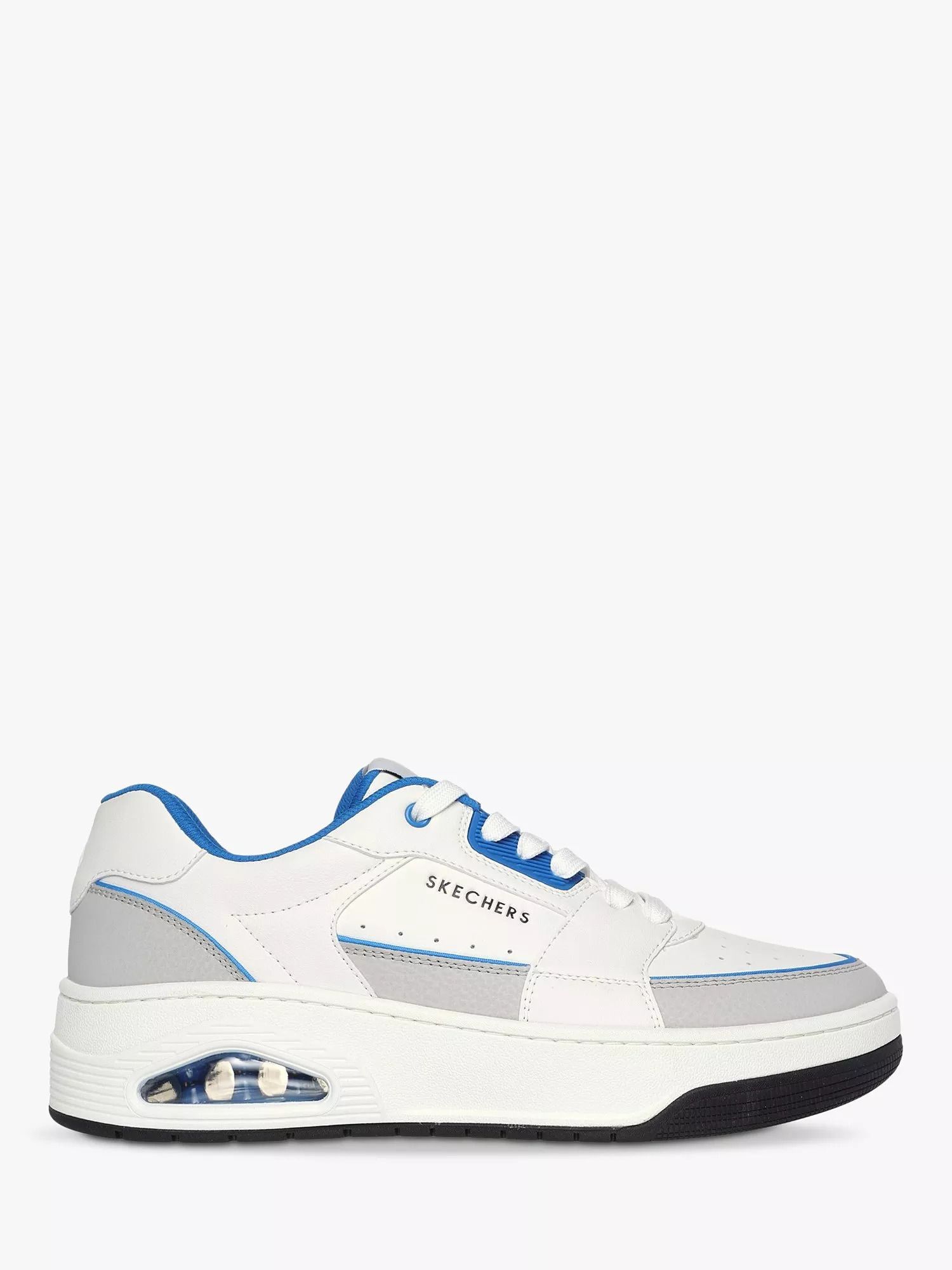 코트 가죽 스니커즈 화이트 Uno Court Low-Post Leather Trainers, White 112052759