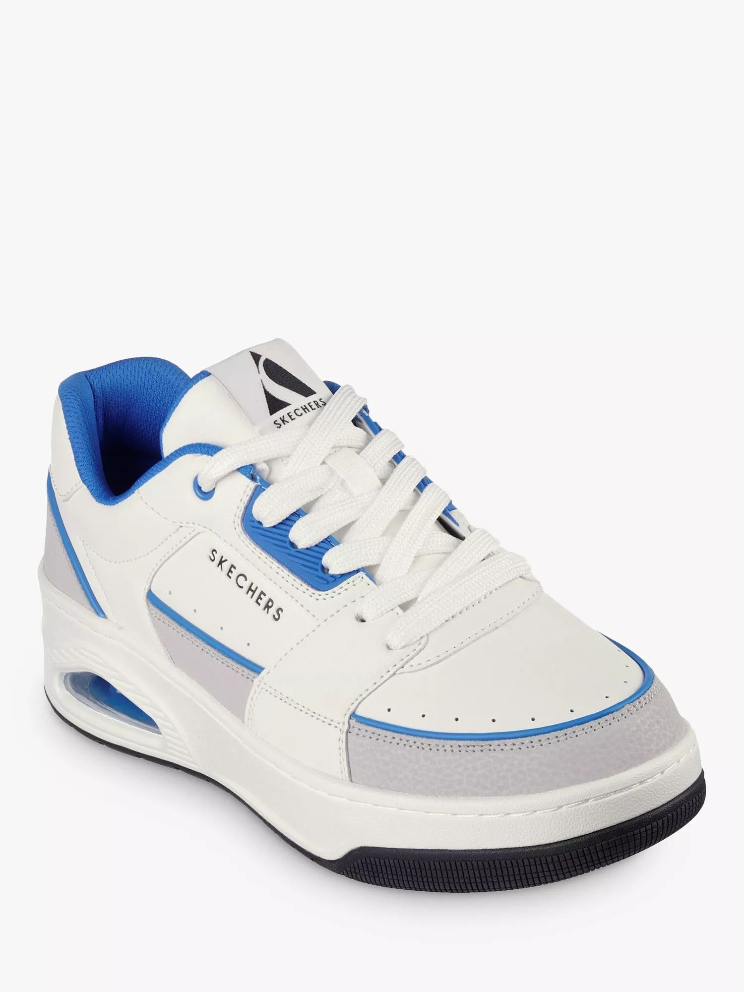 코트 가죽 스니커즈 화이트 Uno Court Low-Post Leather Trainers, White 112052759