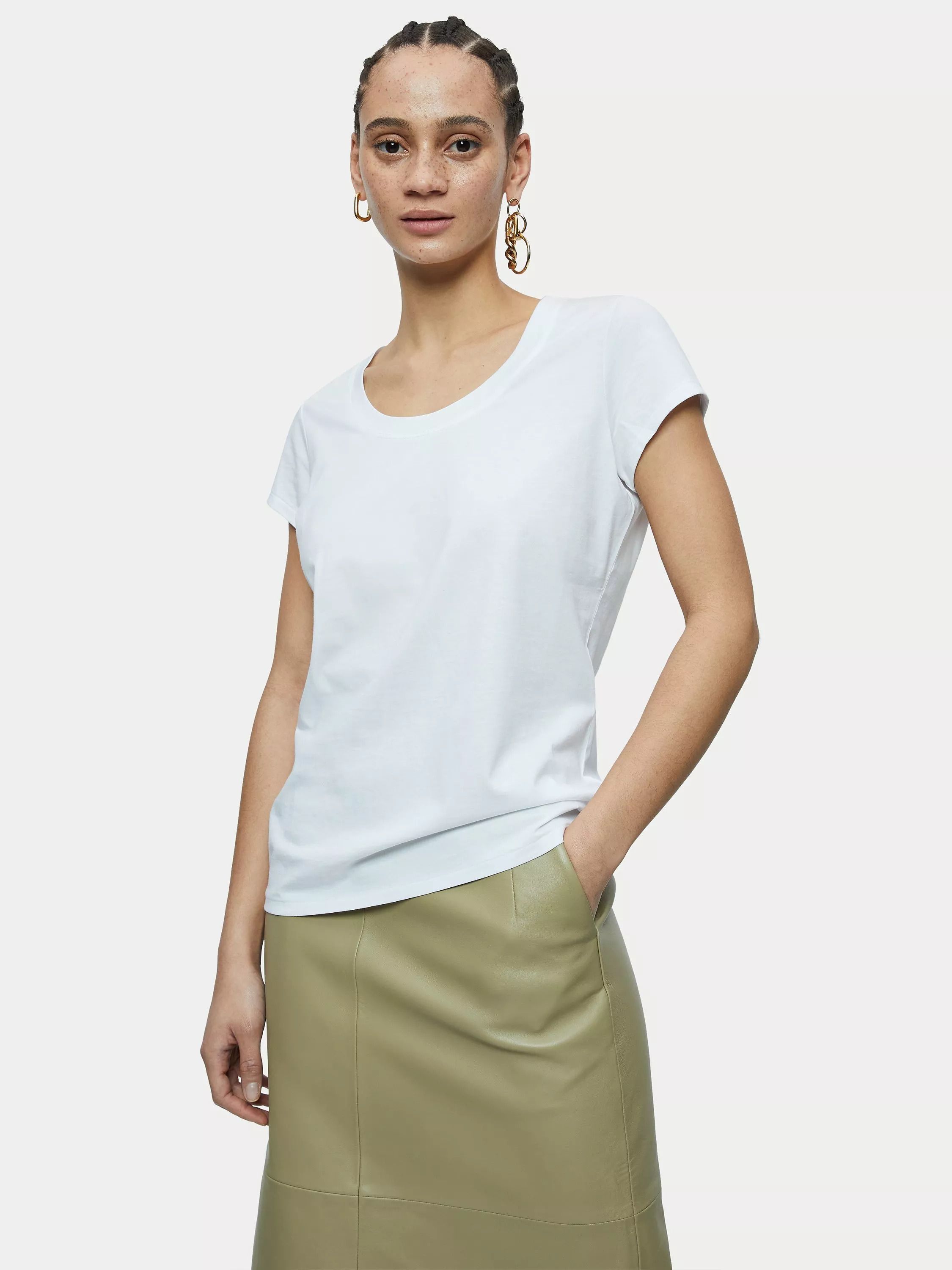 코튼 티셔츠 Supima Cotton T-Shirt 5521880 White