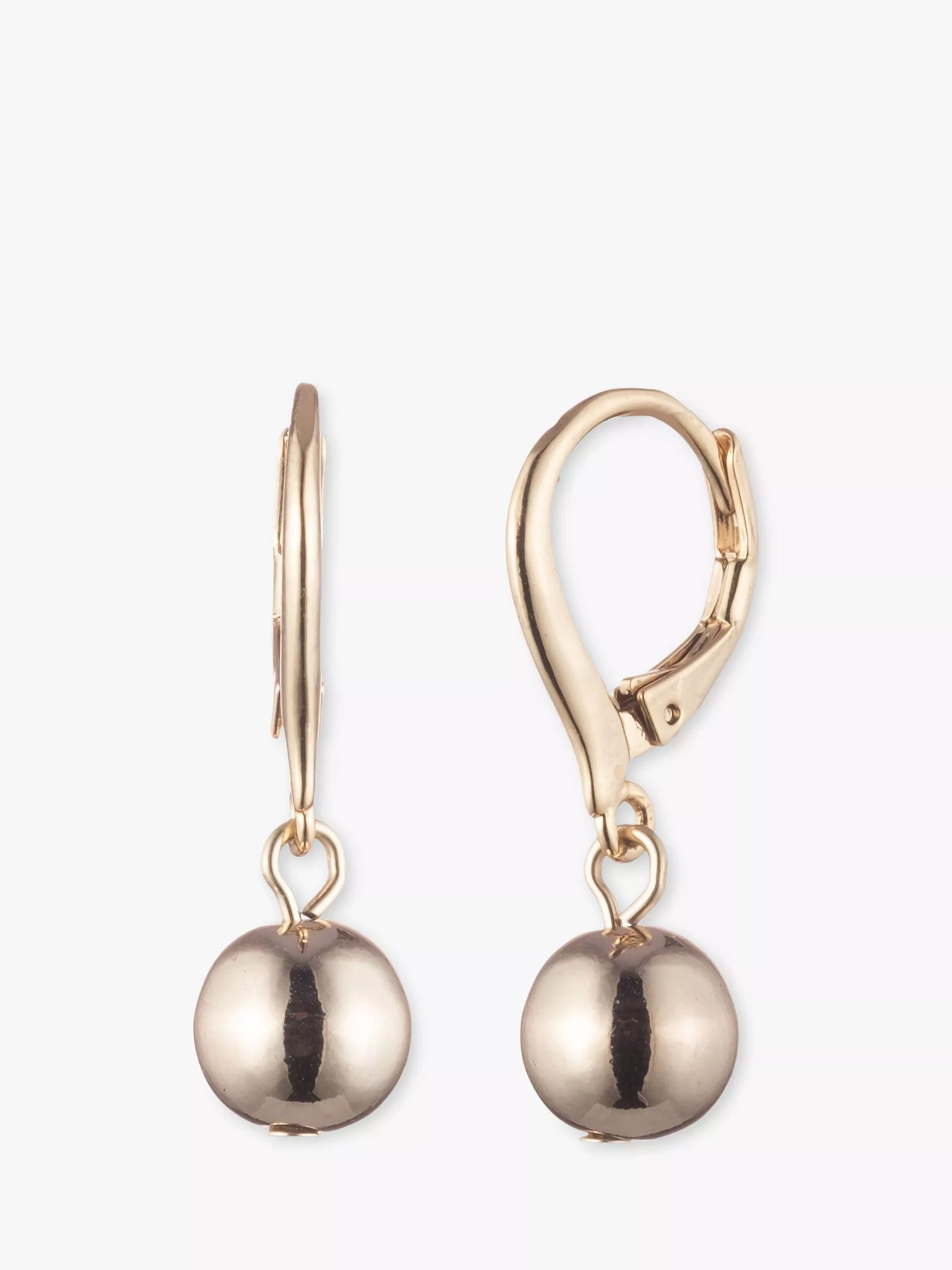 로렌 드롭 귀걸이 Lauren  Simple Ball Drop Earrings 6172939 Gold