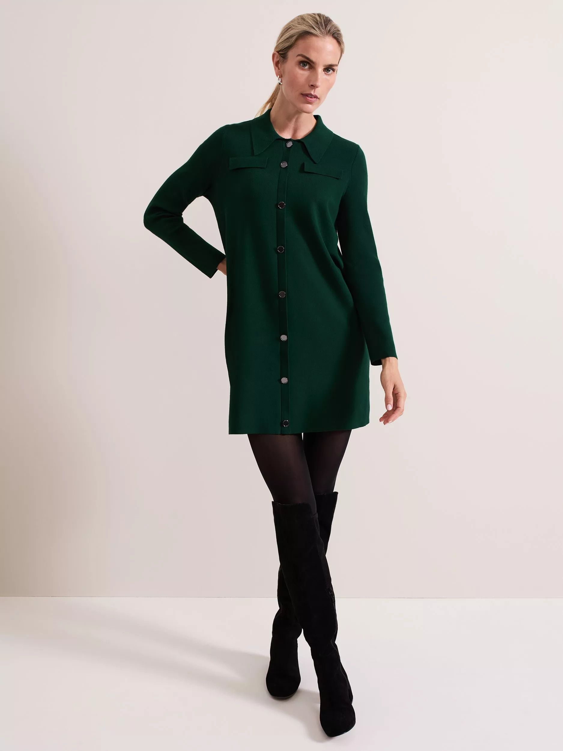 미니 셔츠 드레스 그린 Azealia Mini Shirt Dress, Green 112481080