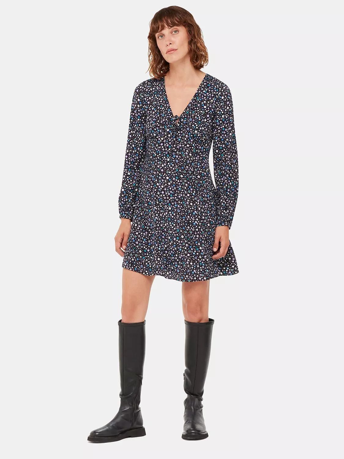 가든 미니 드레스 Painted Garden Mini Dress, Black/Multi 111166909