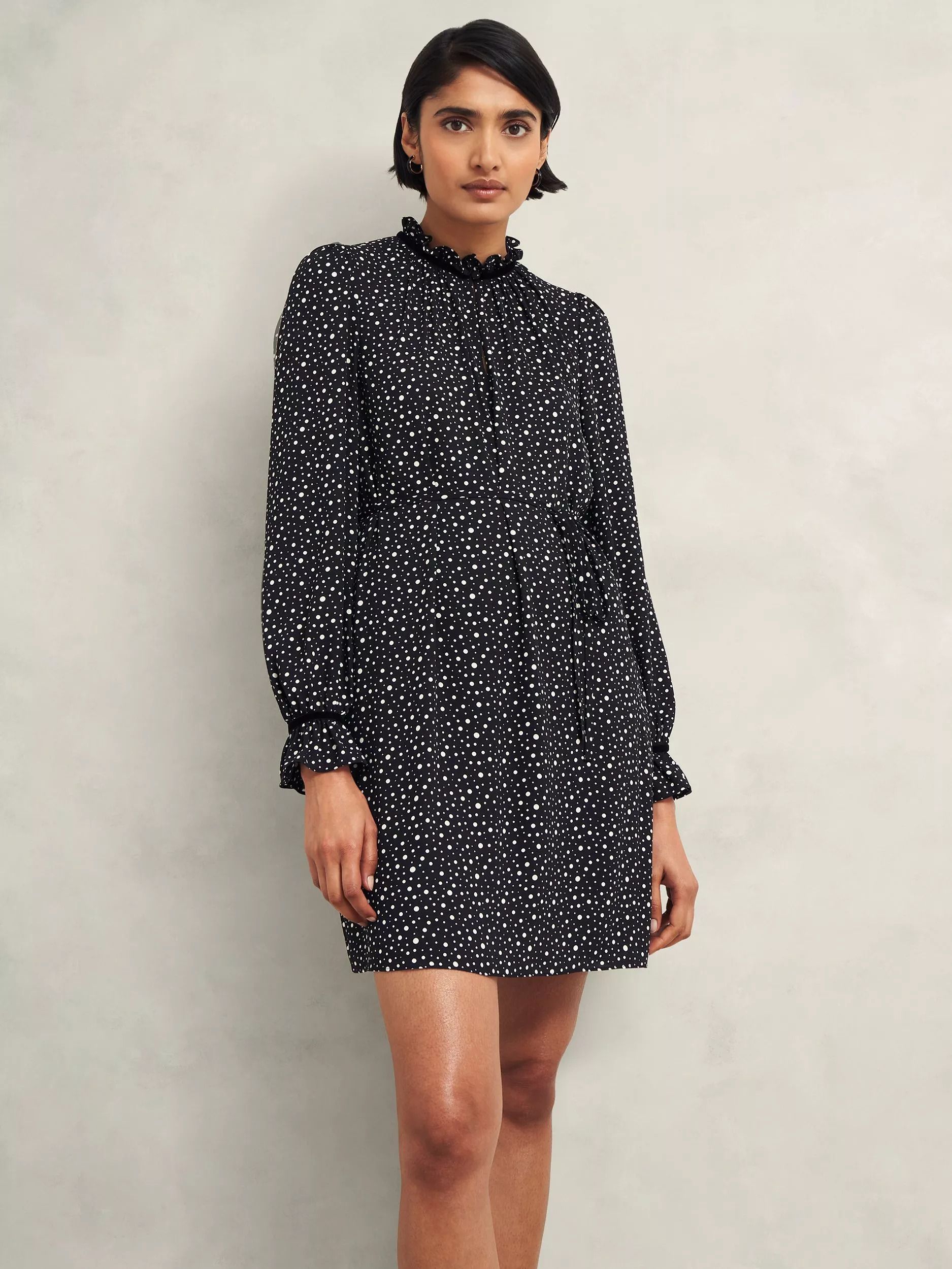 드레스 Otilla Dress, Black/Ivory 112653297