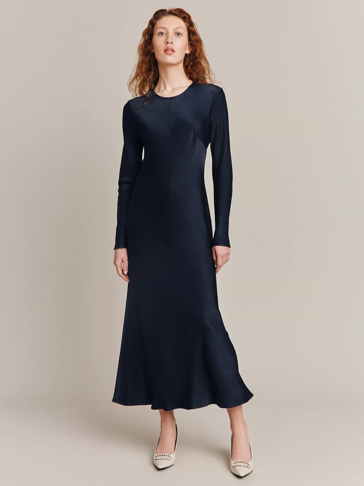 롱 슬리브 드레스 Mari Long Sleeve Dress 109889169 Navy
