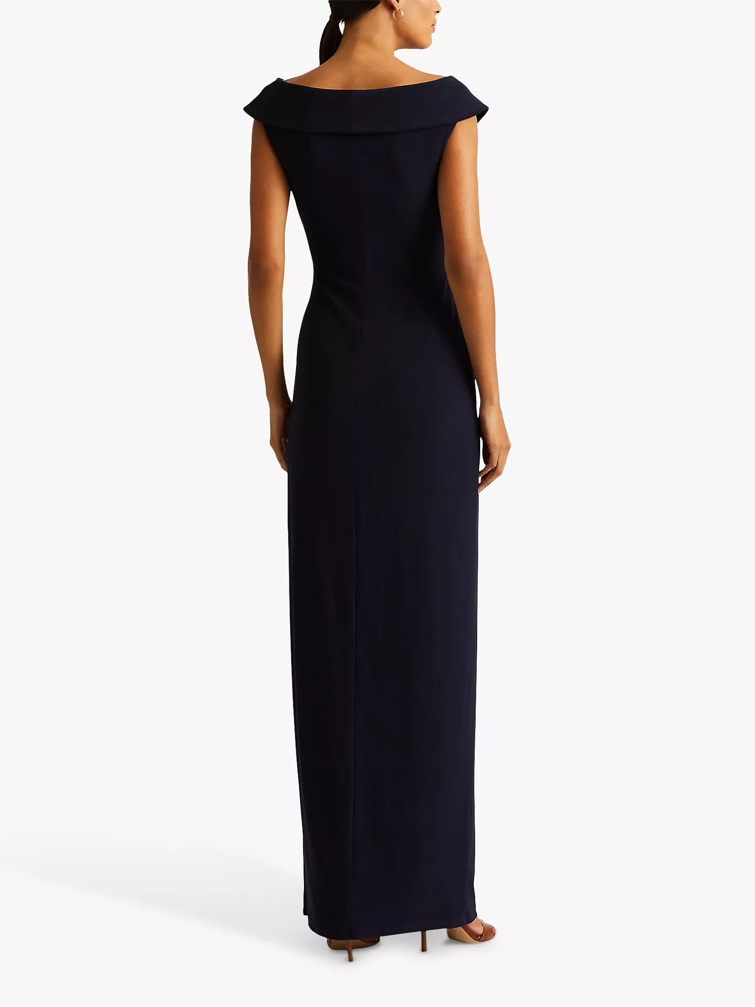 로렌 드레스 Lauren  Leonidas Floor Length Column Gown 6108397 Lighthouse Navy
