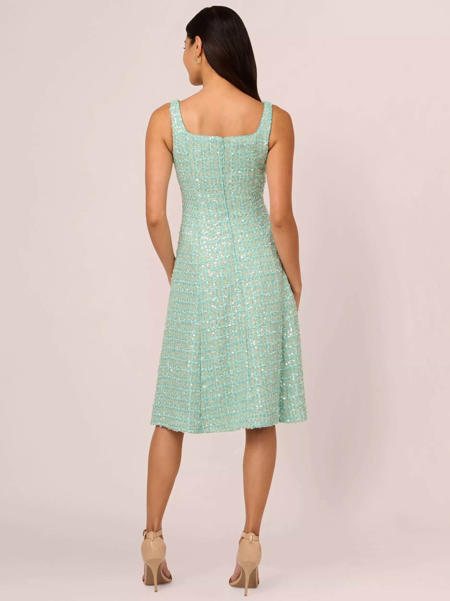 시퀸 부클 드레스 세이지 Sequin Boucle Dress, Sage 112711267