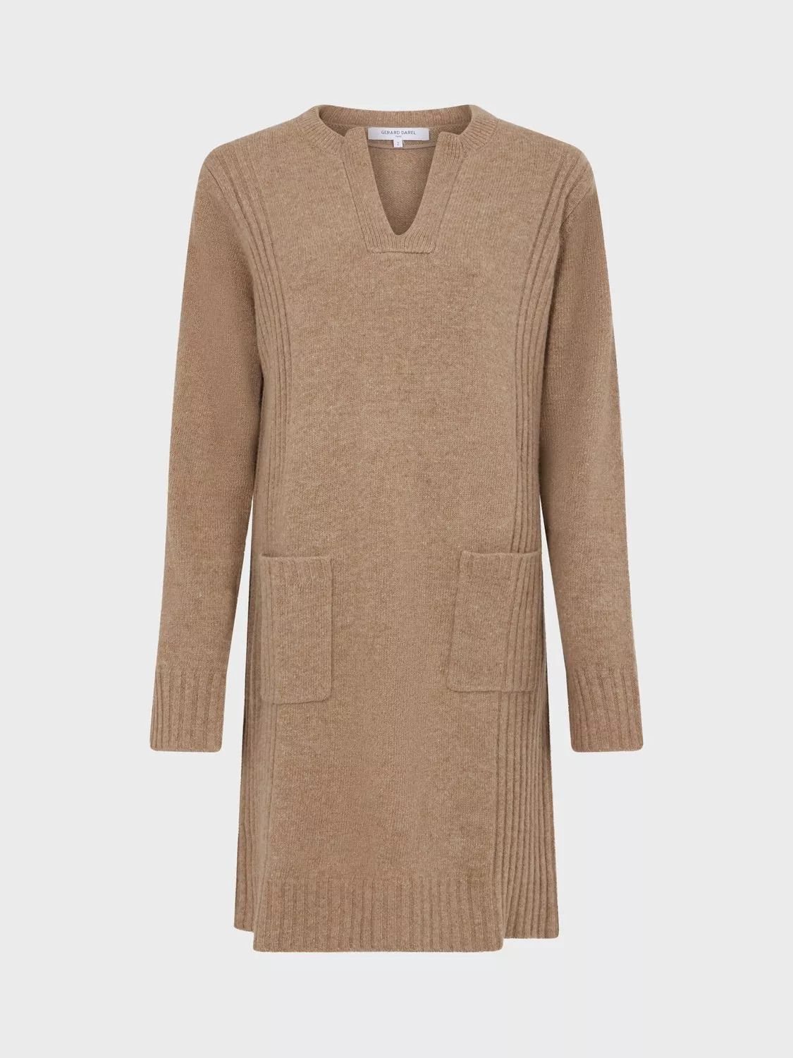 제라르다렐(Gerard Darel) | 울 캐시미어 점퍼 드레스 Sofia Wool Cashmere Jumper Dress 112022960 Beige | 트렌비