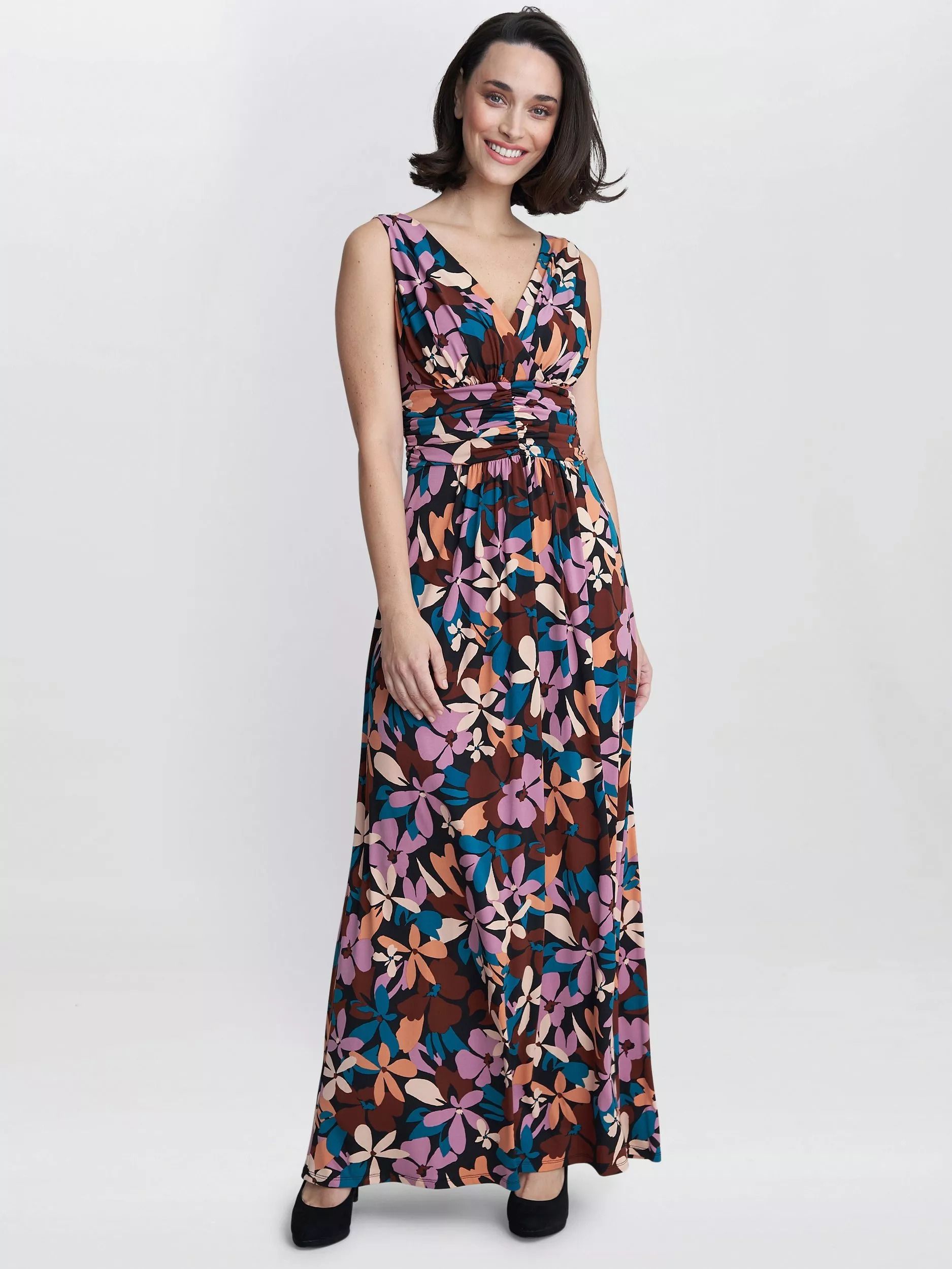 저지 맥시 드레스 Idra Jersey Maxi Dress, Black/Multi 112518318