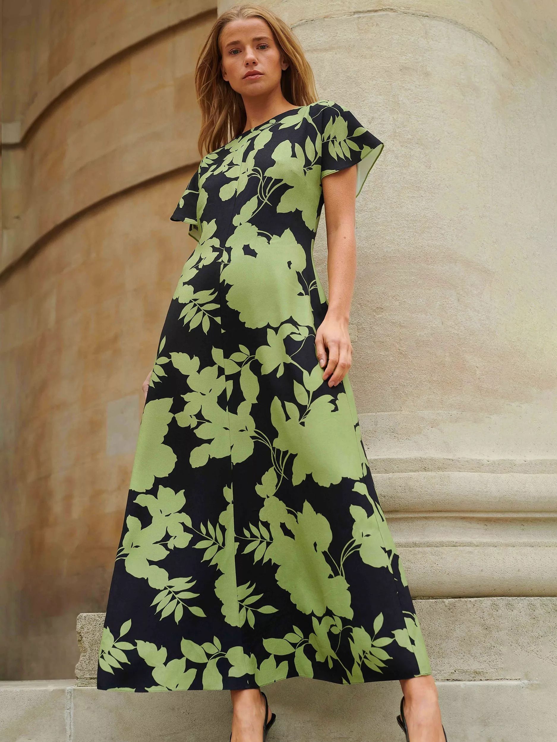 빅토리아 플로랄 드레스 Victoria Floral Dress, Green/Black 112192690