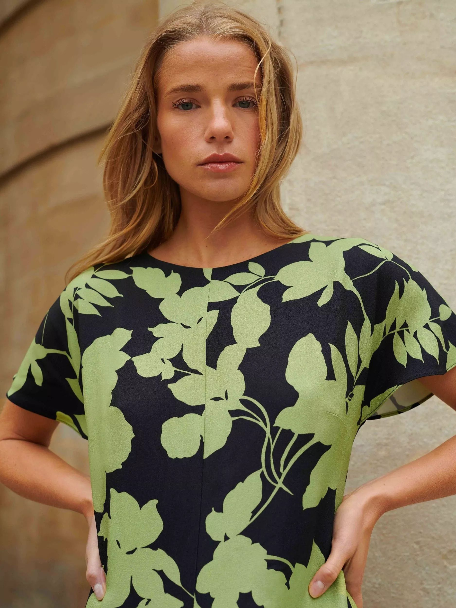 빅토리아 플로랄 드레스 Victoria Floral Dress, Green/Black 112192690