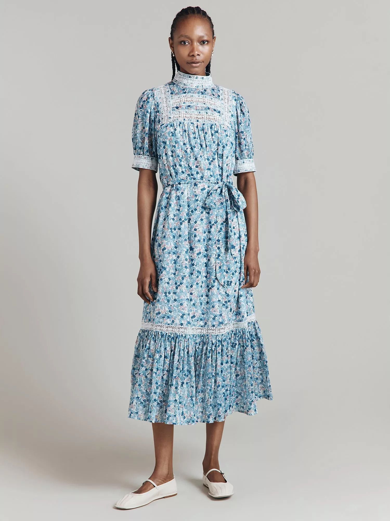조세핀 플로랄 드레스 Josephine Floral Dress, Blue/Multi 112140141