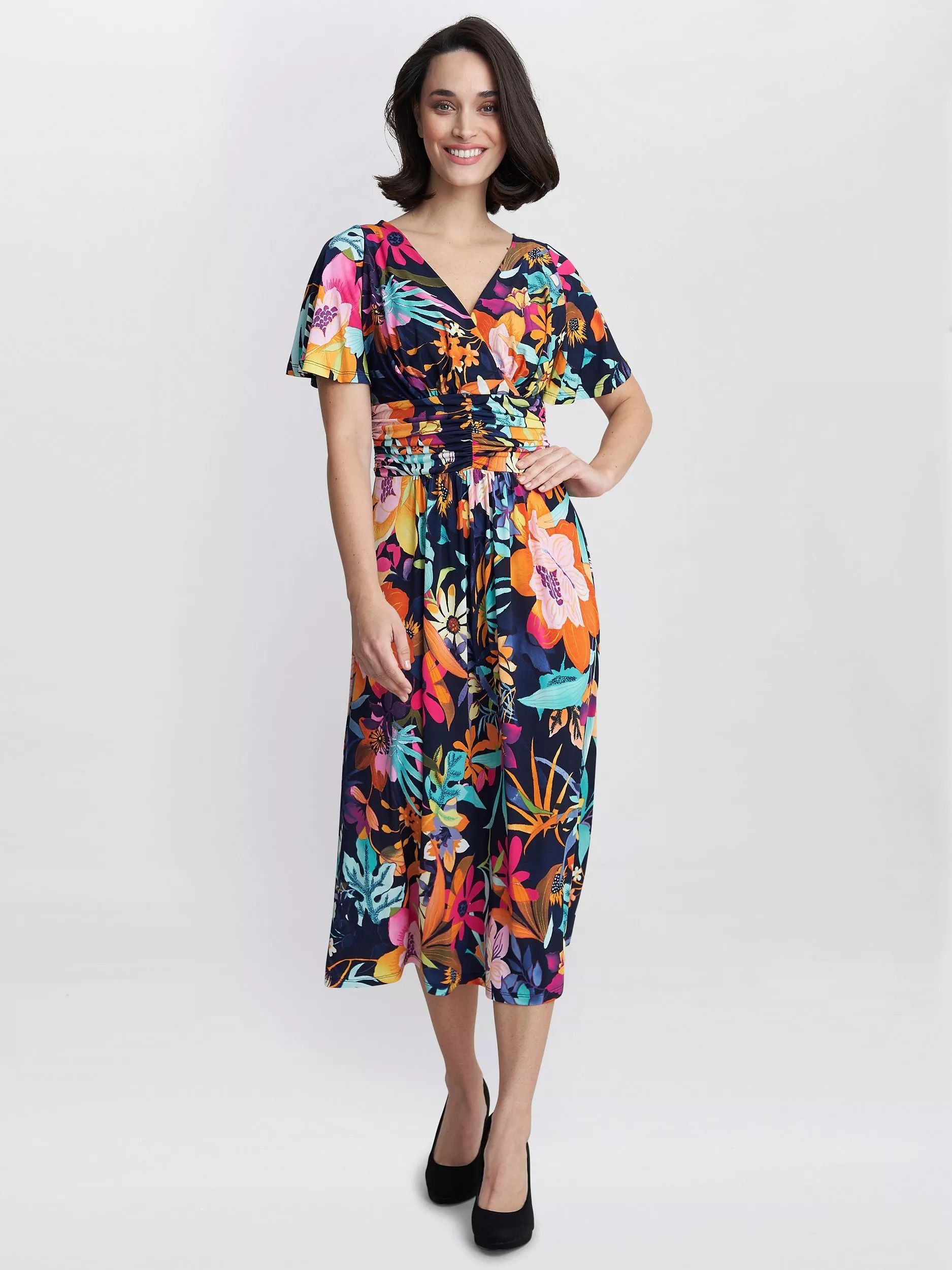 저지 프린트 드레스 Hattie Jersey Print Dress, Navy/Multi 112043087