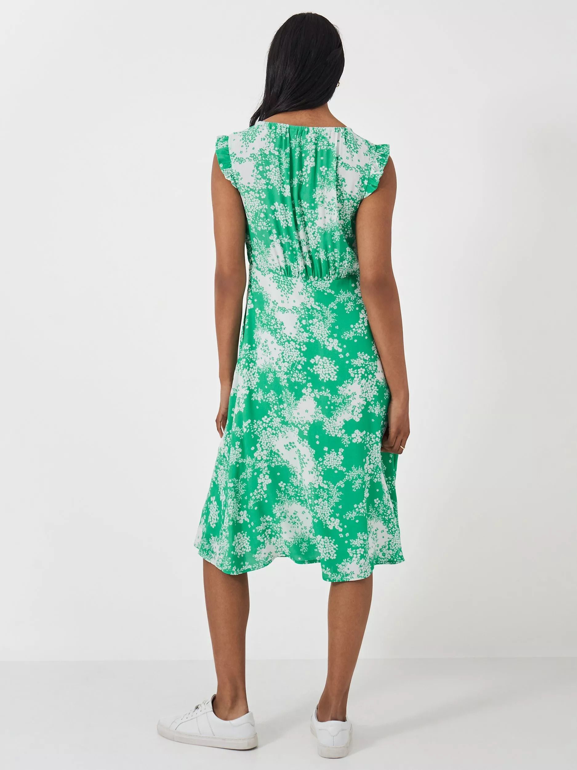 타이 넥 드레스 그린 Tilly Tie Neck Dress, Green 112062632