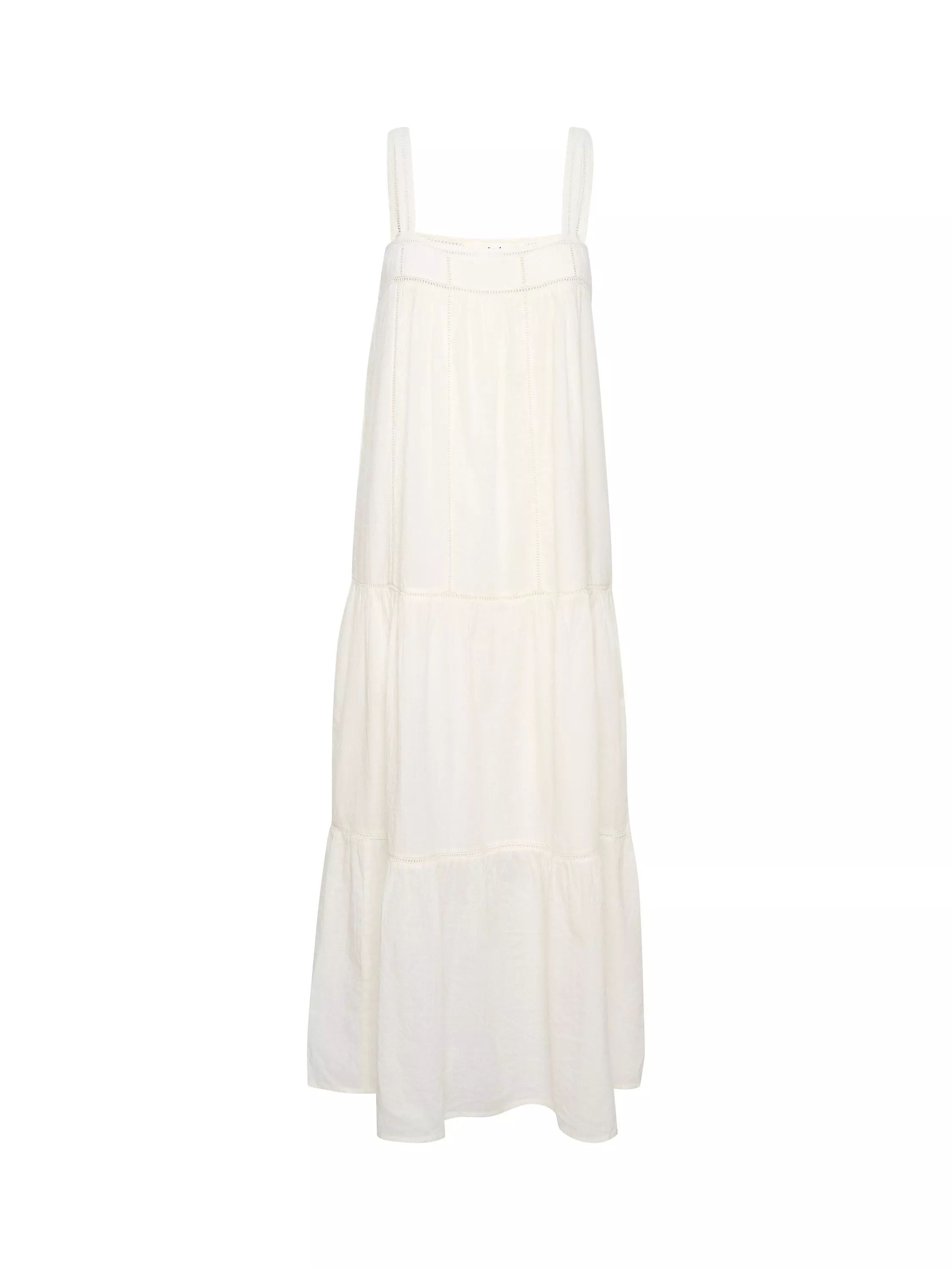 민소매 에이라인 맥시 드레스 화이트 Olivie Sleeveless A-Line Maxi Dress, Whisper White 111971367