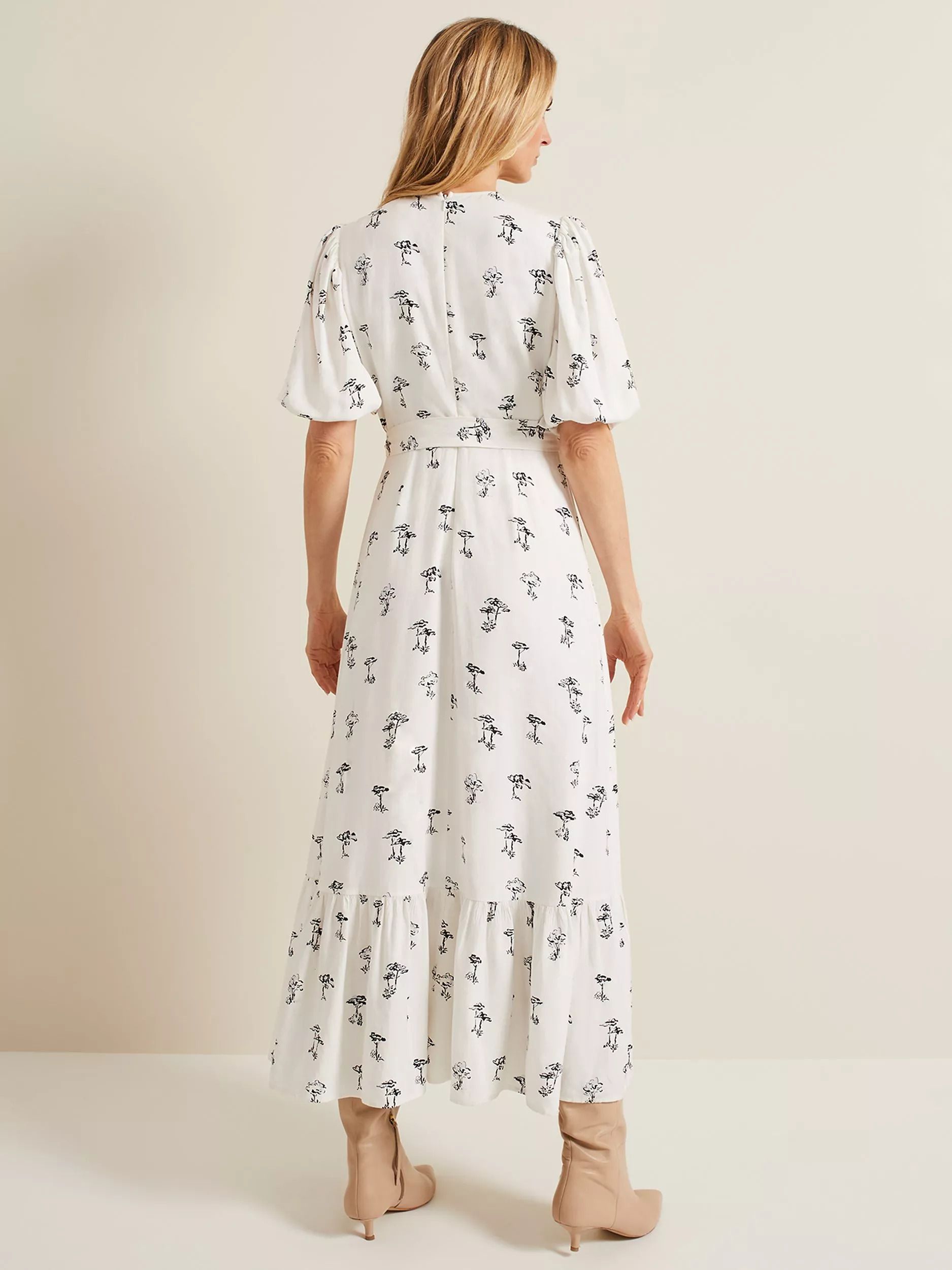 넬리 랩 미디 드레스 크림 Nelly Wrap Midi Dress, Cream 111825665