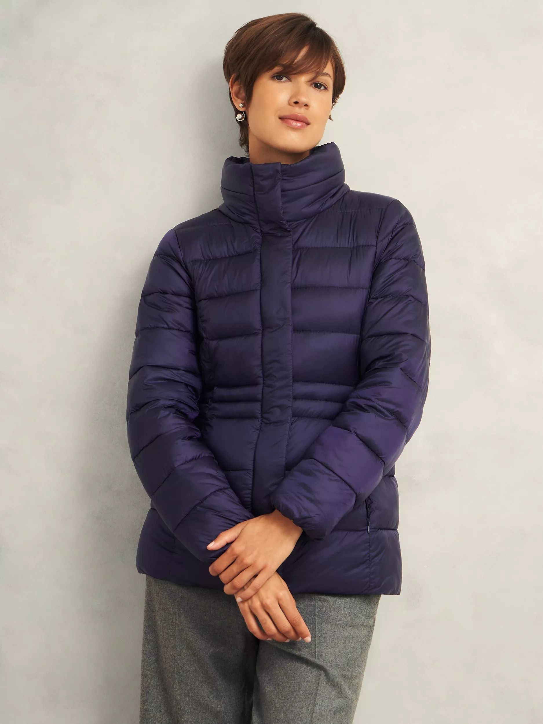 푸퍼 자켓 네이비 Tonicha Puffer Jacket, Navy 112593022