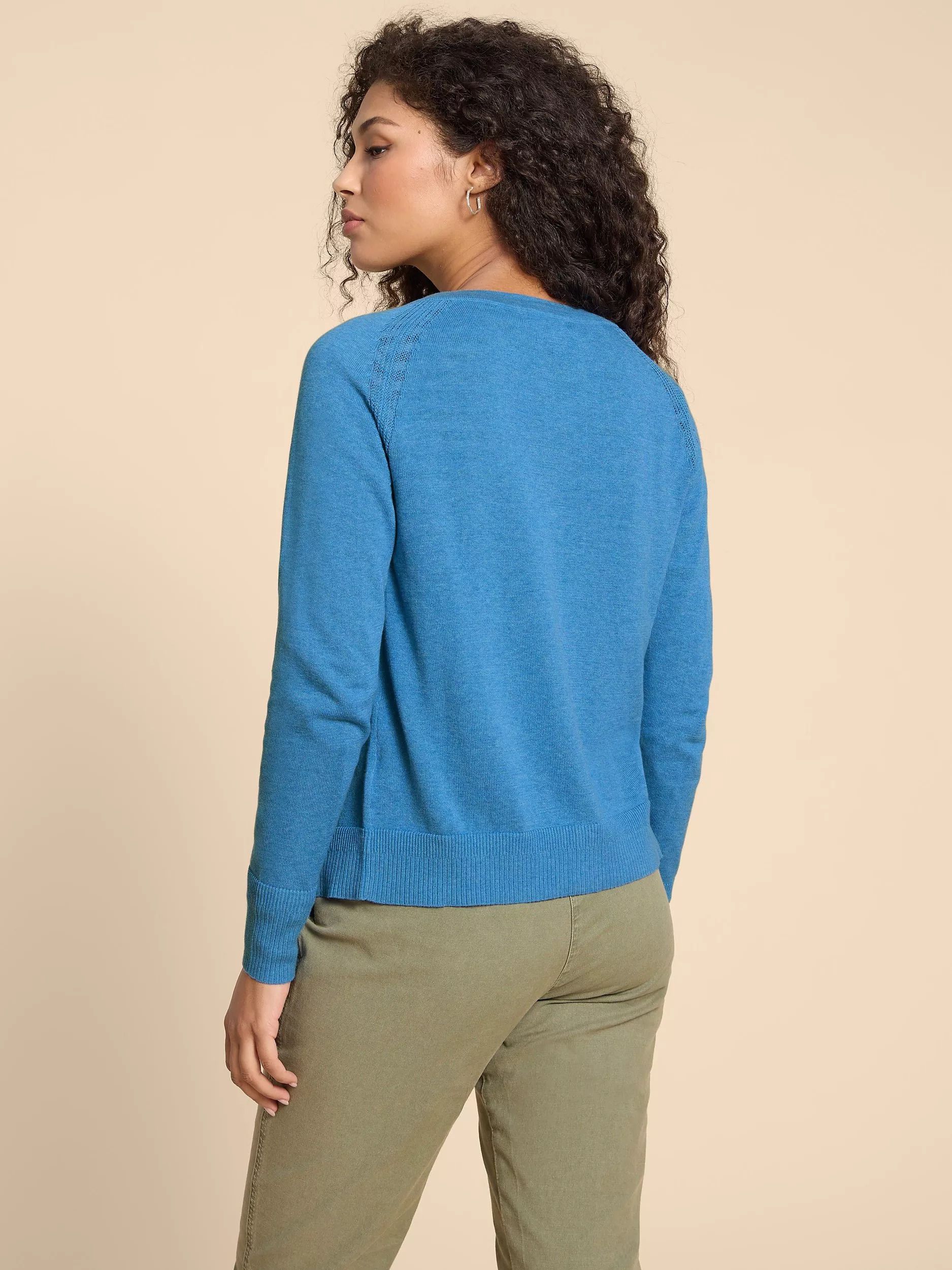 오가닉 코튼 가디건 Dehlia Lulul Organic Cotton Cardigan 6413385 Blue