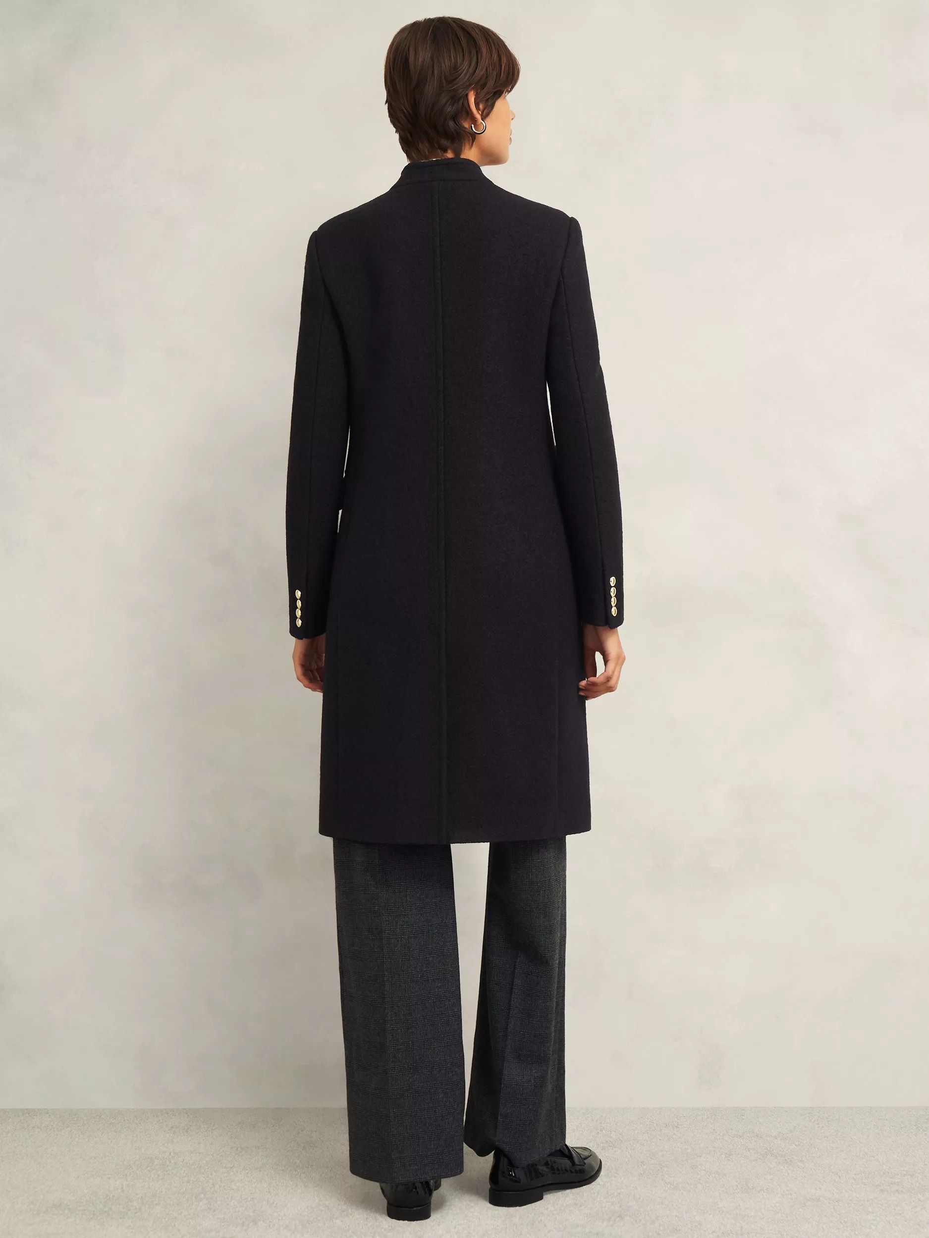 울 코트 블랙 Wilma Pure Wool Coat, Black 112593024