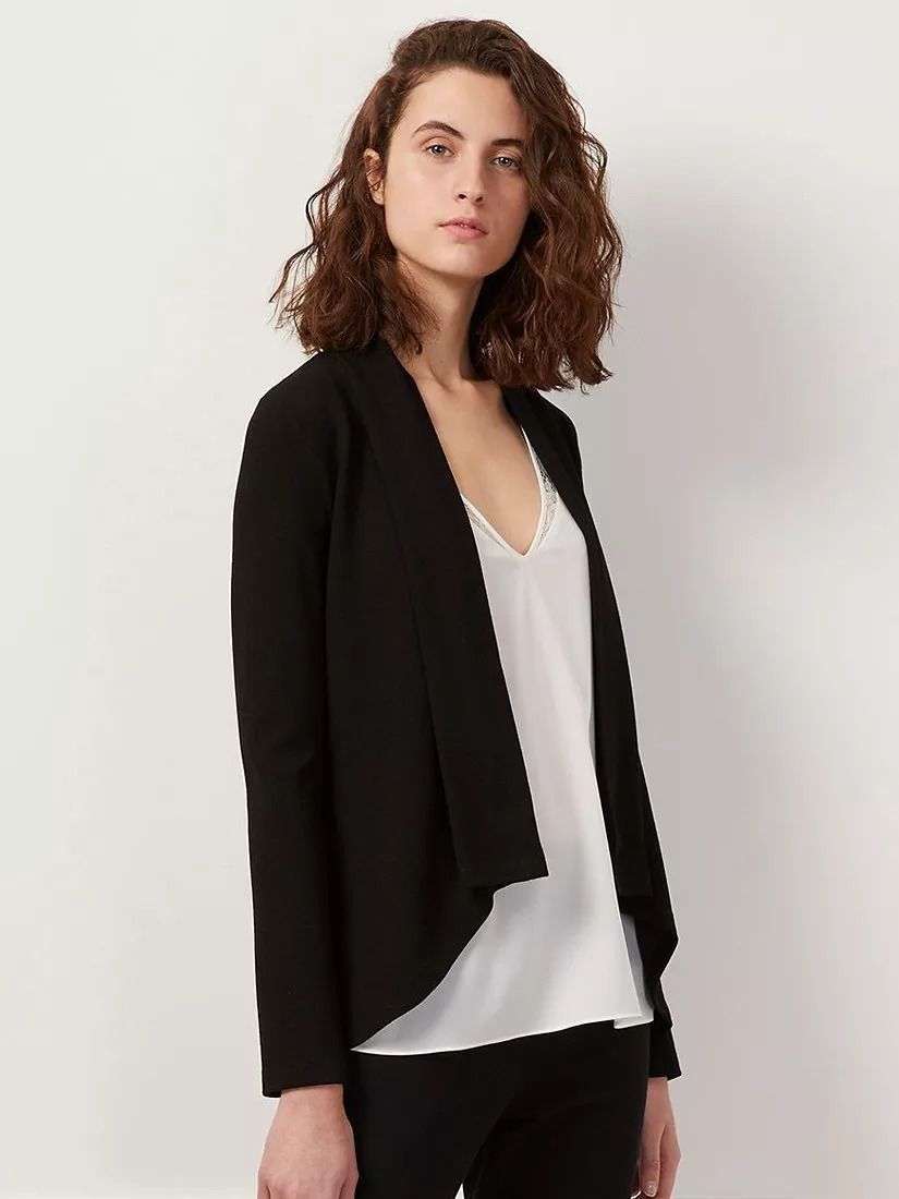 저지 자켓 Josie Jersey Drape Jacket 6173652 Black