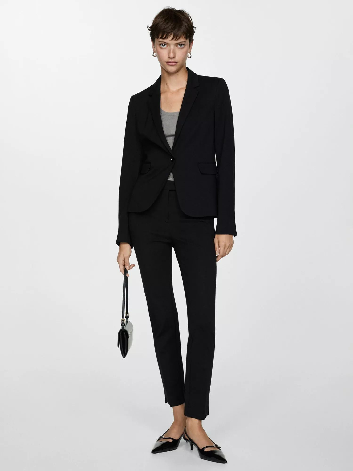 포켓 수트 자켓 블랙 Paloma Pocket Suit Jacket, Black 112470320