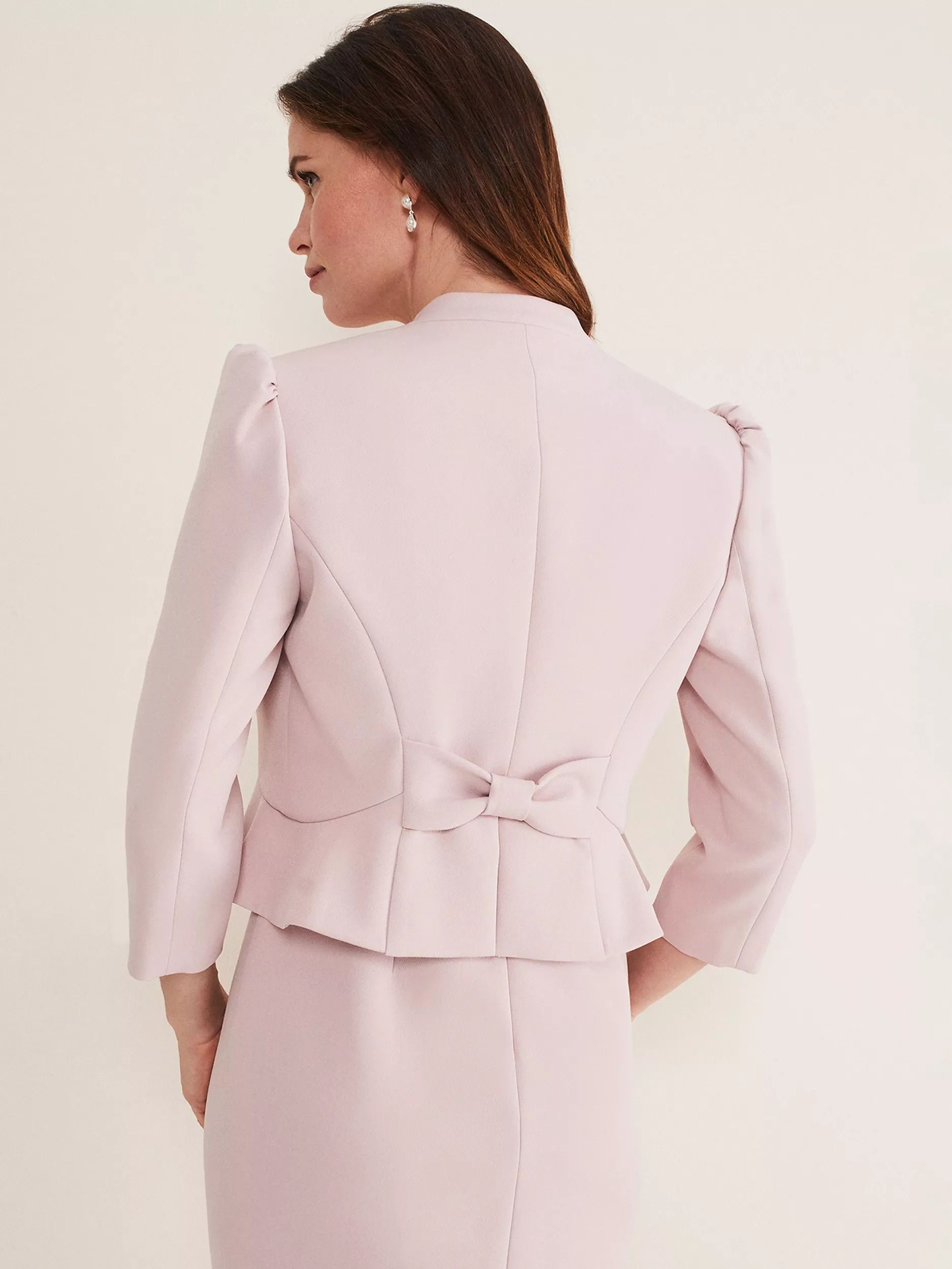 보우 스카프 트윌리 디테일 자켓 Isabella Bow Detail Jacket 109750465 Antique Rose