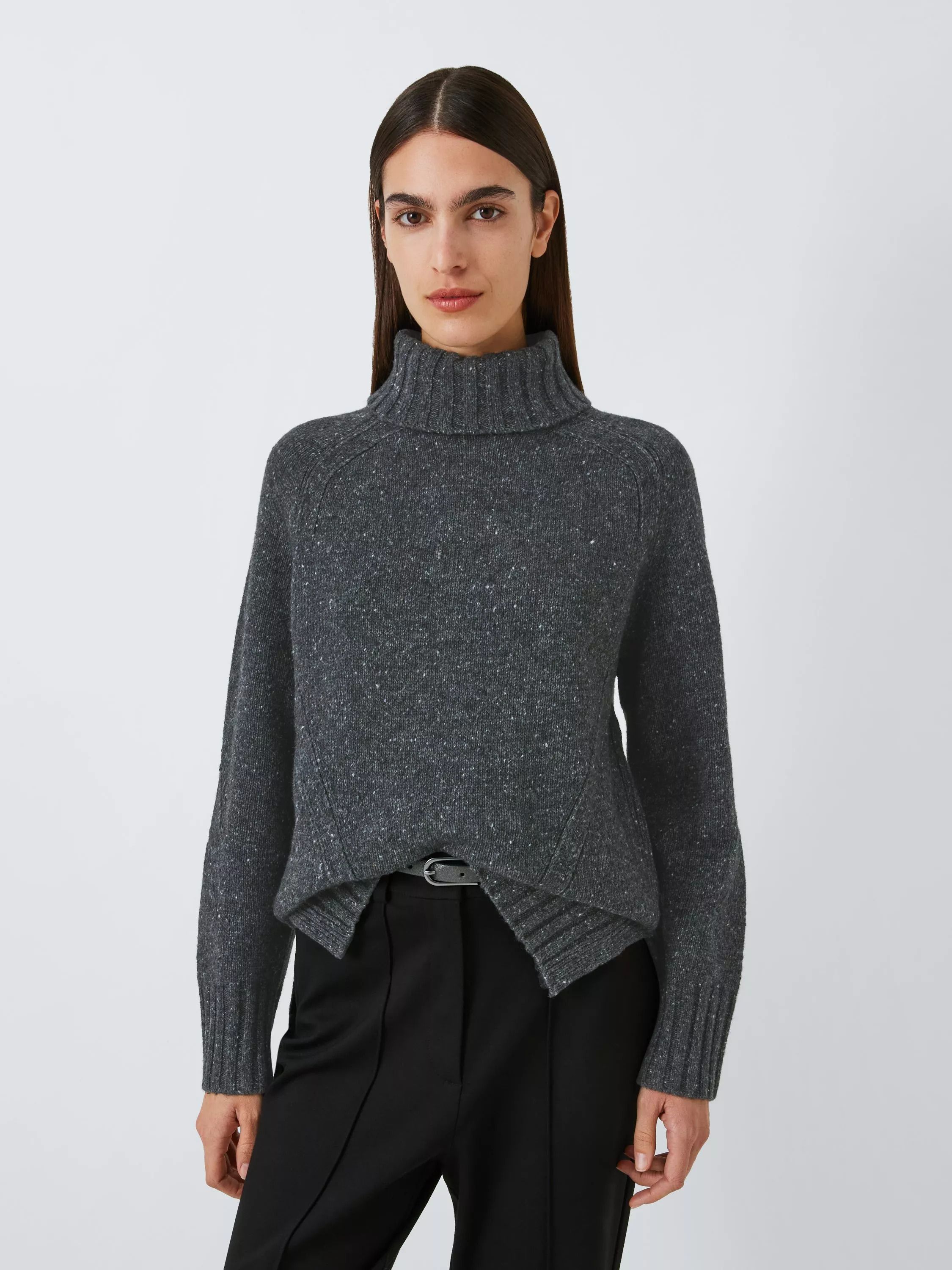 울 블렌드 넥 점퍼 Donegal Wool Blend Roll Neck Jumper 112018339 Barrow