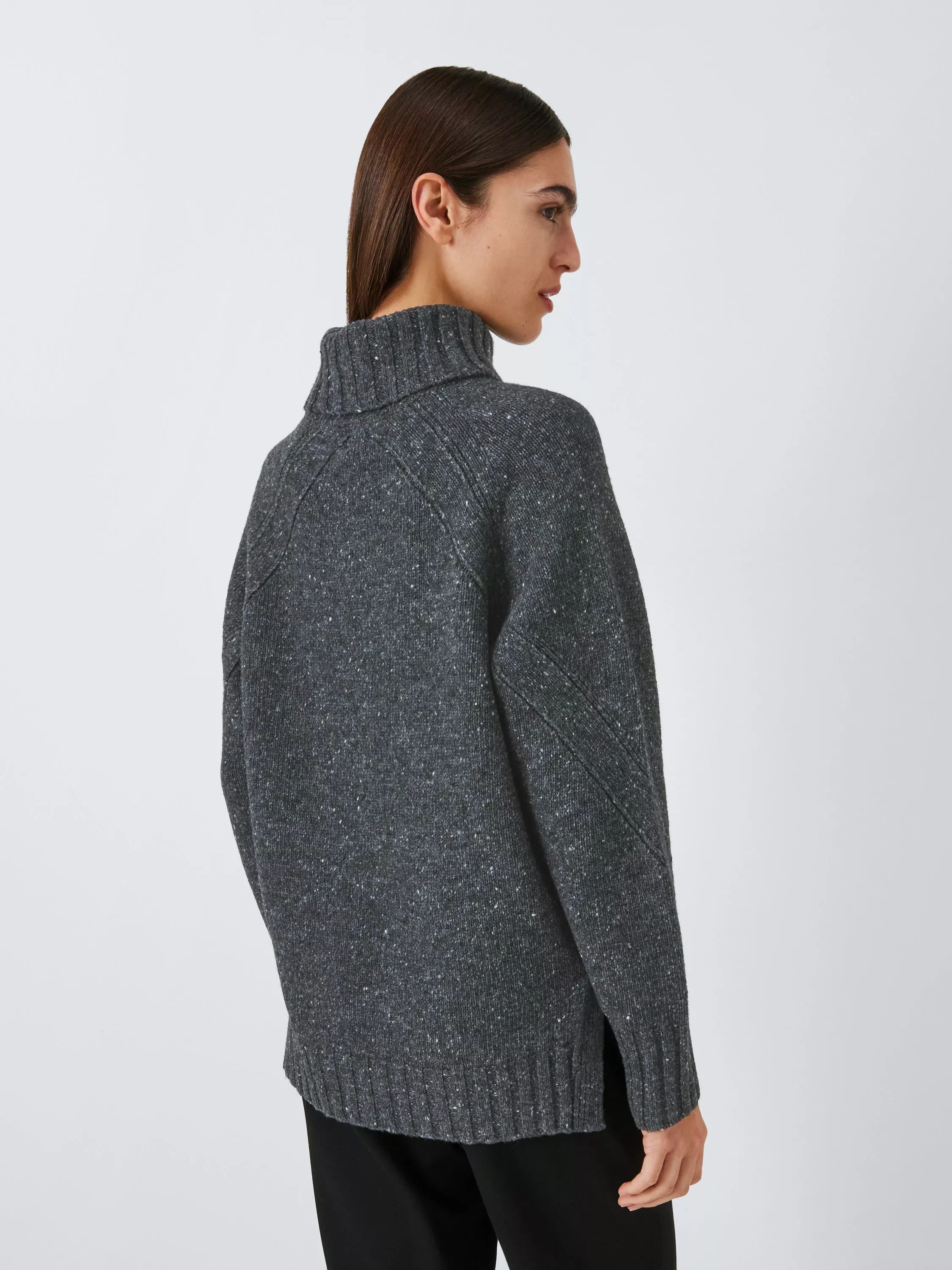 울 블렌드 넥 점퍼 Donegal Wool Blend Roll Neck Jumper 112018339 Barrow