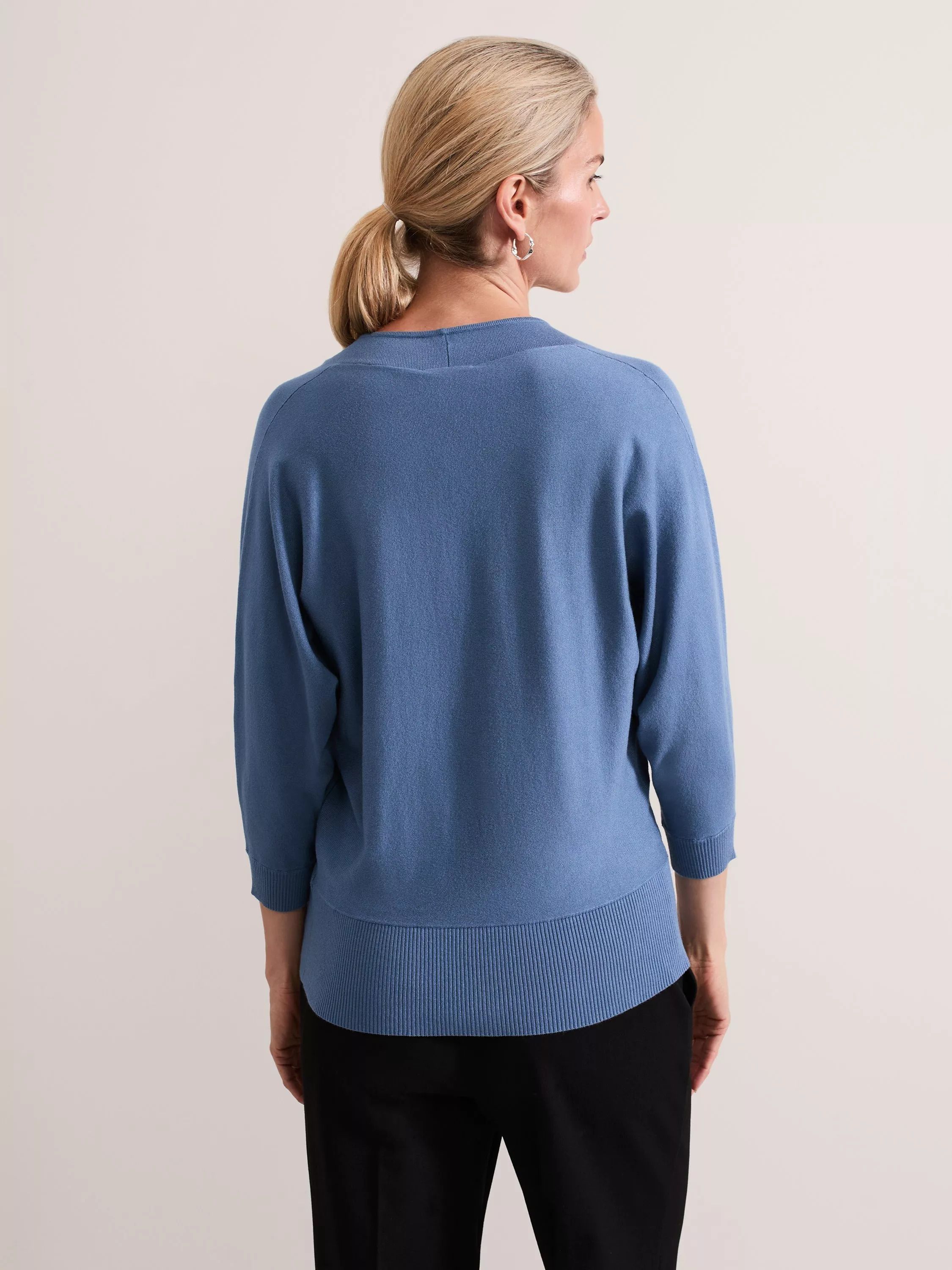 점퍼 Gina Batwing Jumper 112198785 Blue