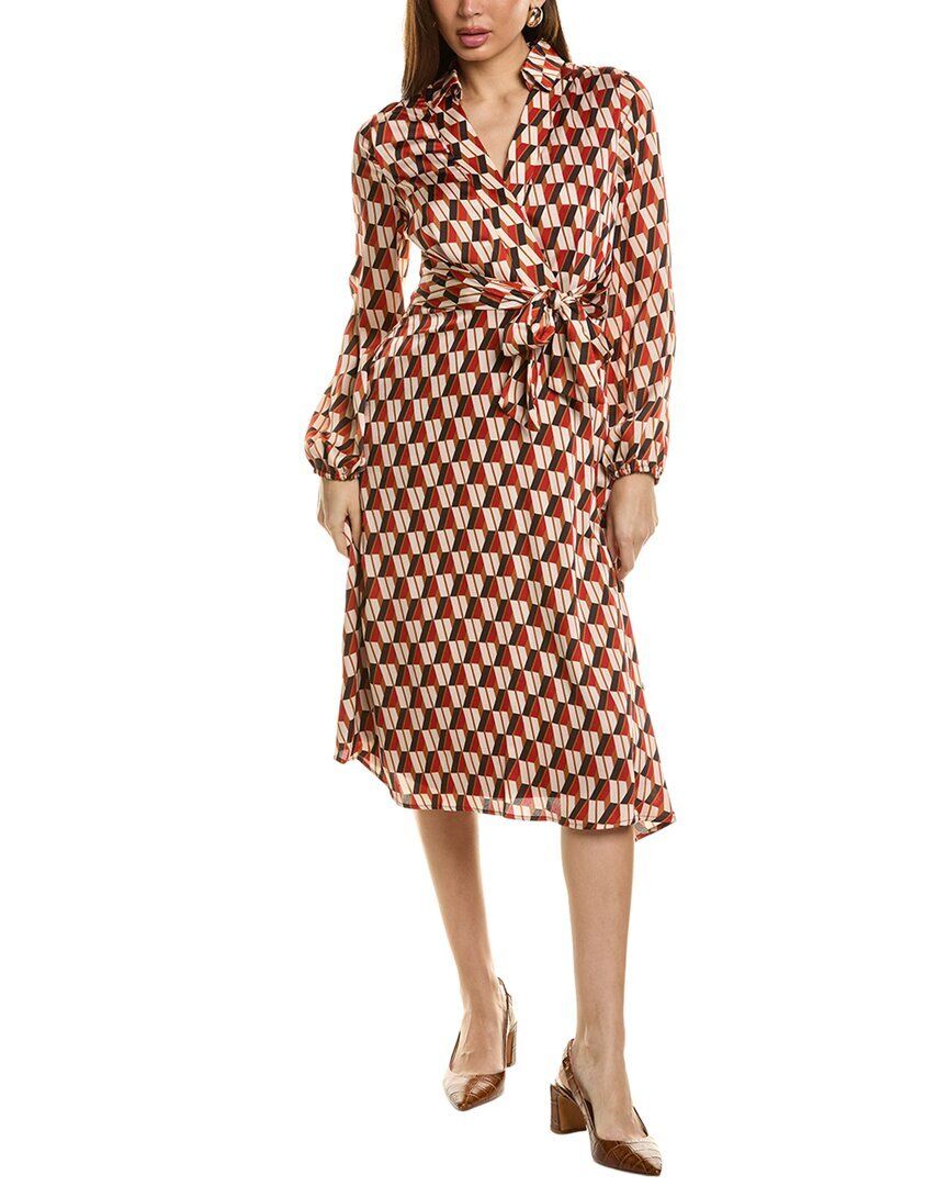 새틴 미디 드레스 Tahari ASL Hammered Satin Midi Dress 1050142835