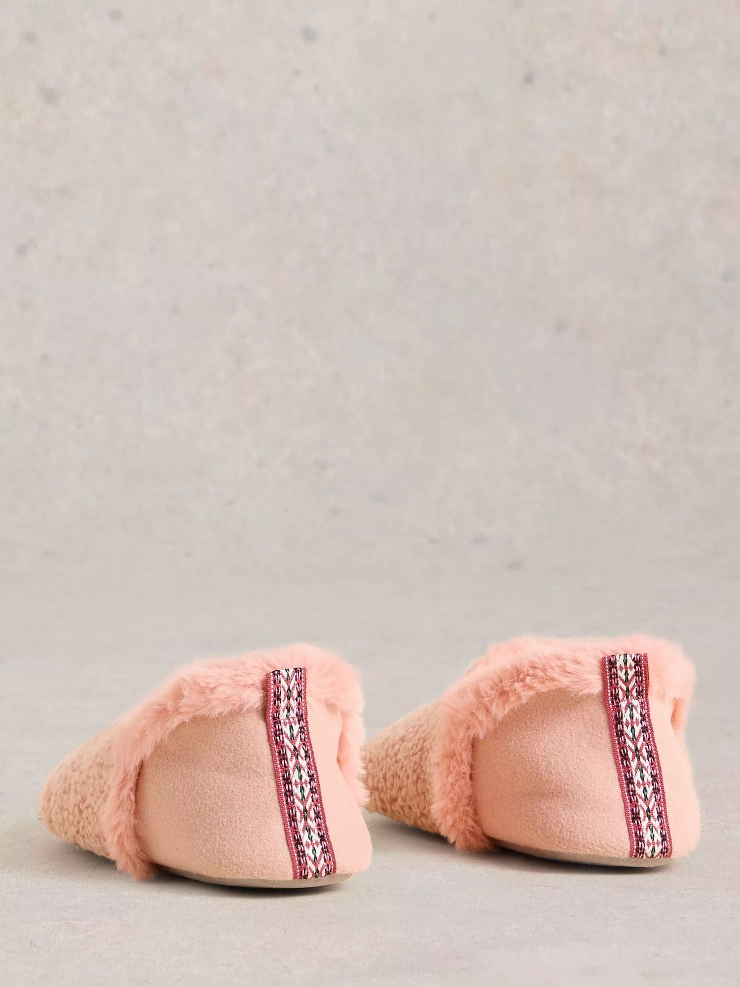 포우 퍼 Reya Faux Fur Slippers 112470412 Pink