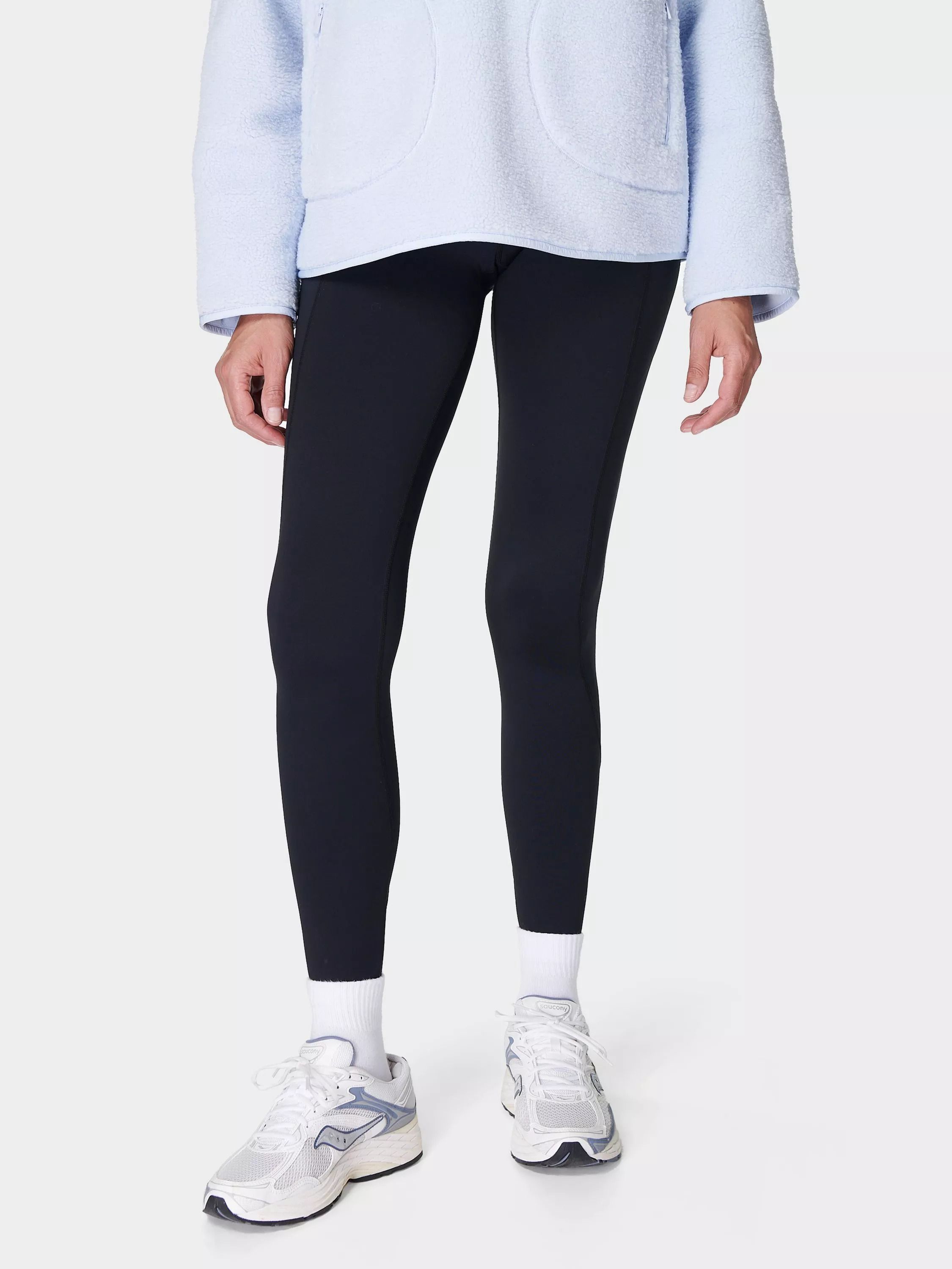 부스트 테크 레깅스 블랙 Therma Boost Heat Tech Walking Leggings, Black 112577541