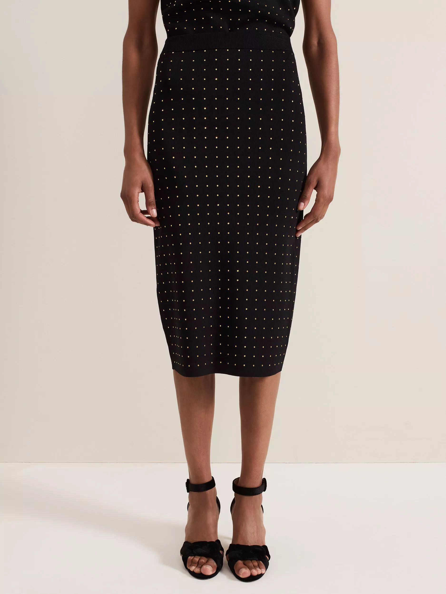 스터드 스커트 블랙 Kendall Stud Skirt, Black 112526072
