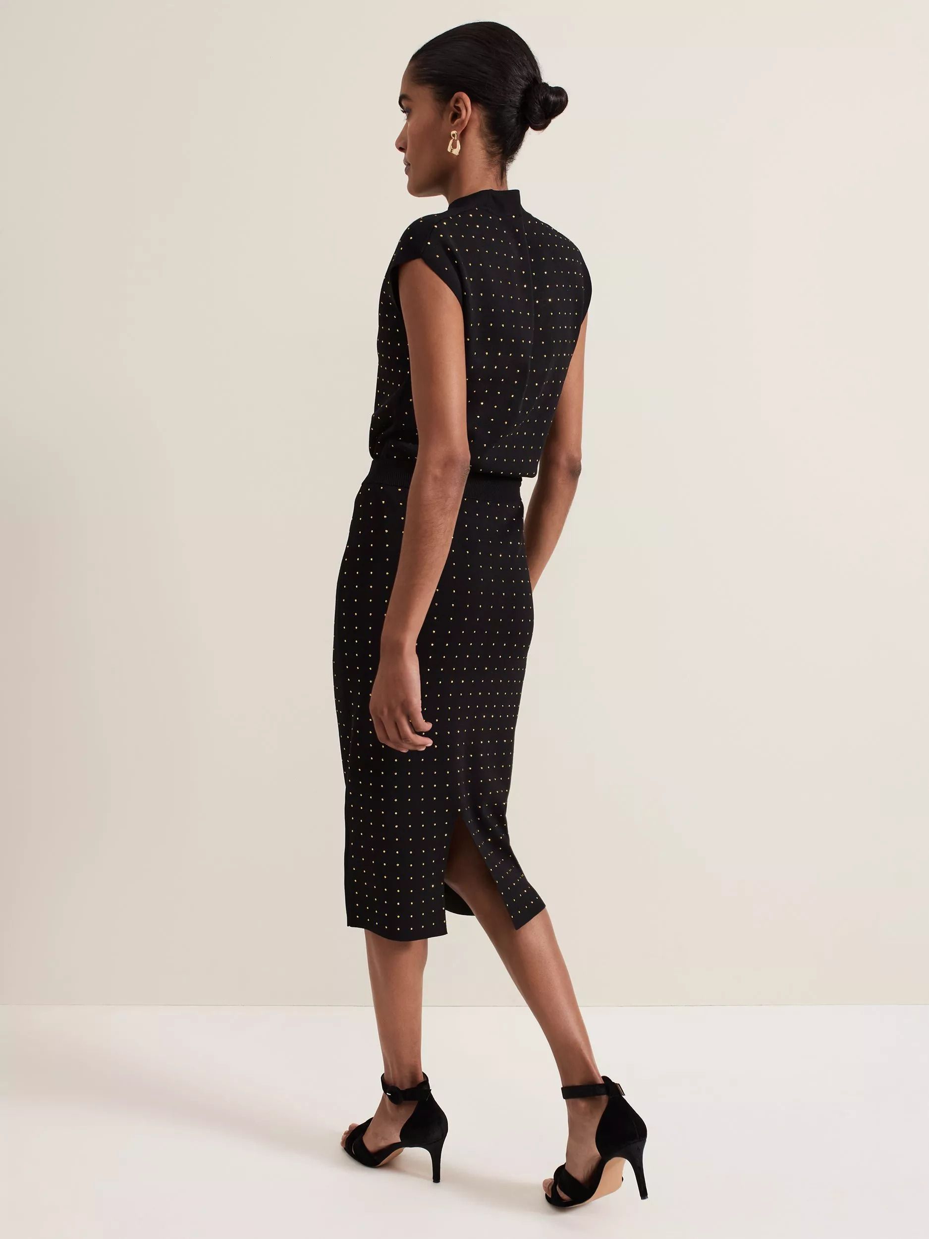 스터드 스커트 블랙 Kendall Stud Skirt, Black 112526072