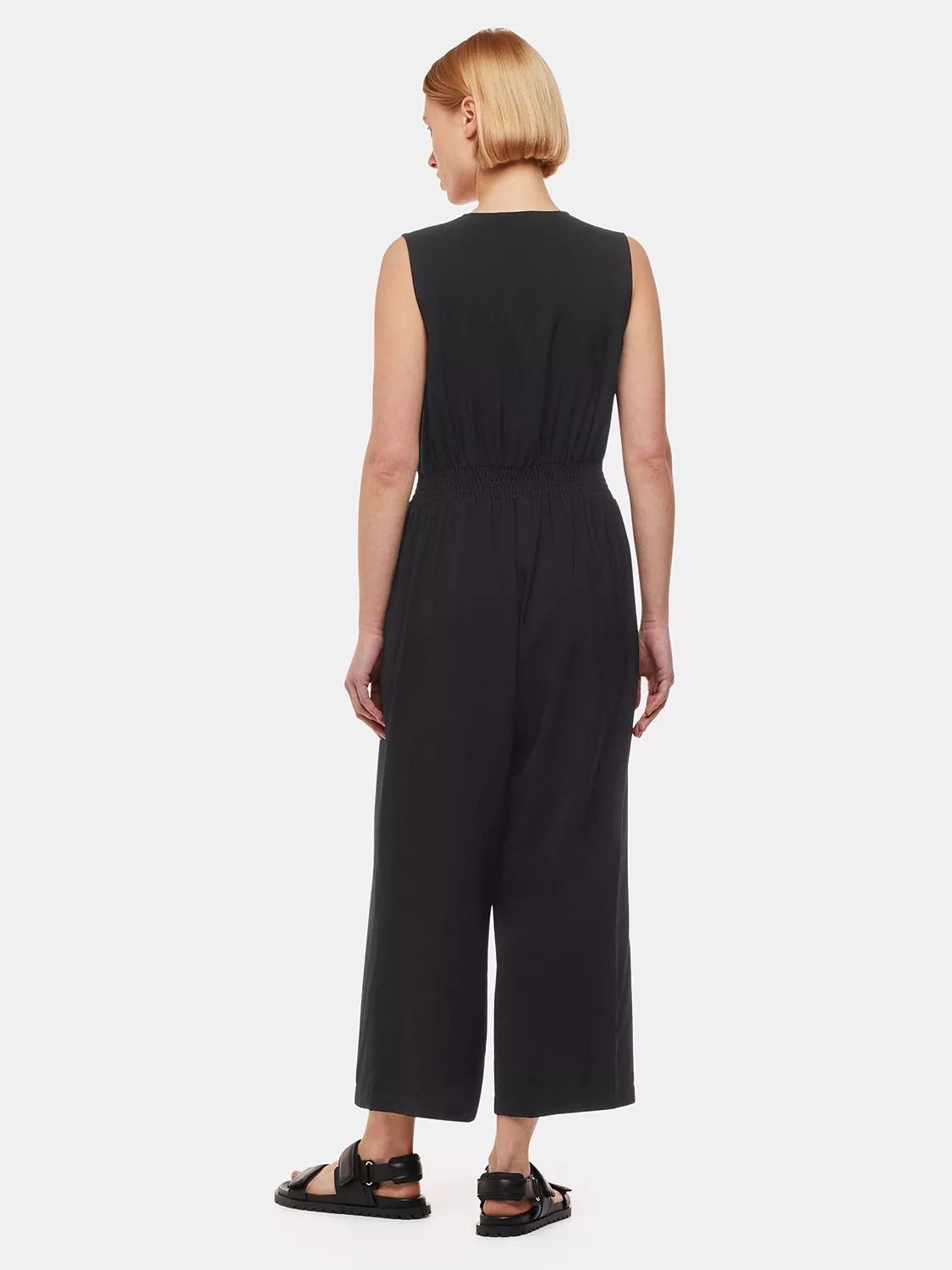 민소매 와이드 점프수트 블랙 Remmie Sleeveless Wide Leg Jumpsuit, Black 111683570