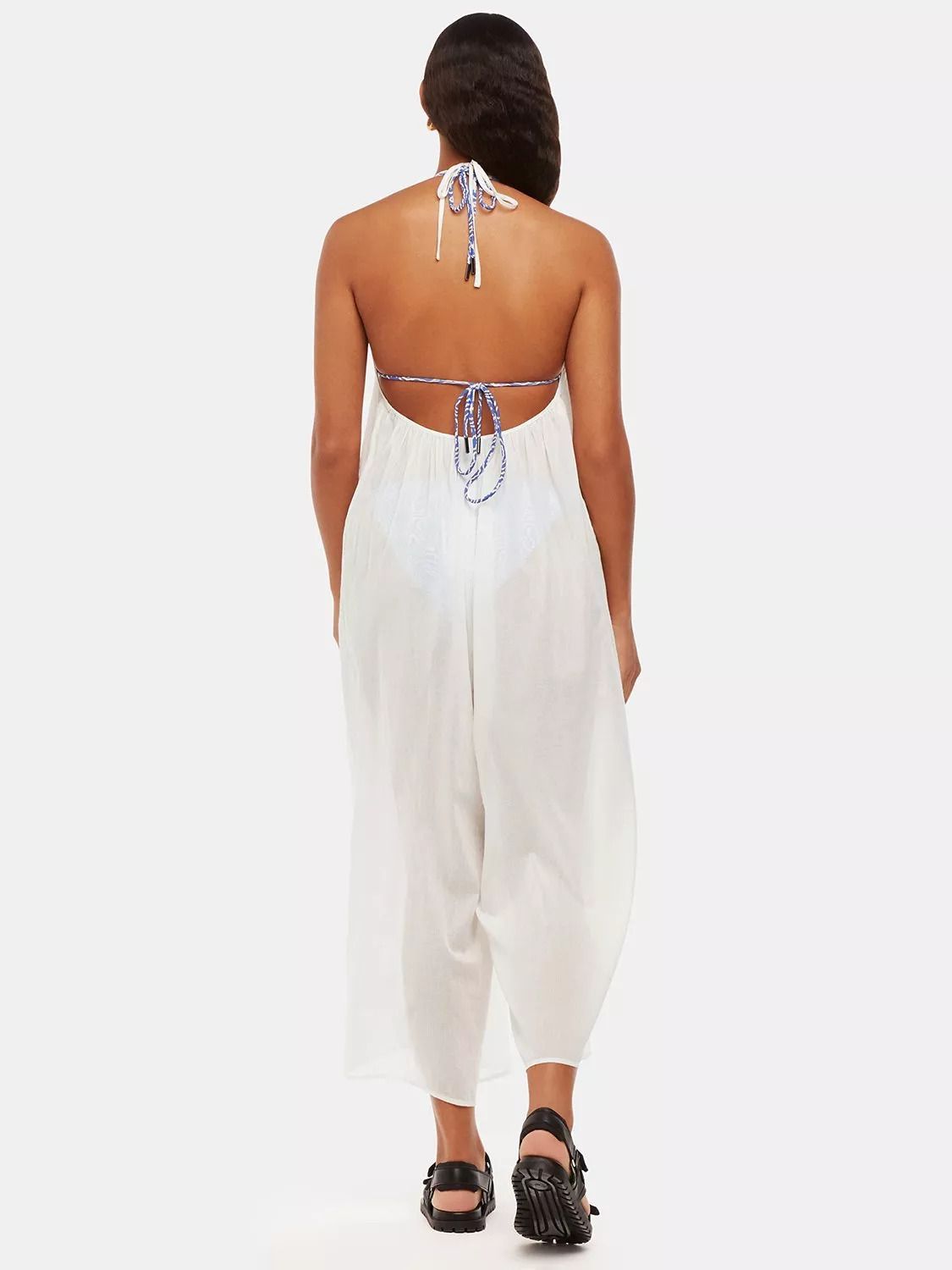 홀터넥 비치 점프수트 화이트 Halterneck Beach Jumpsuit, White 111845911