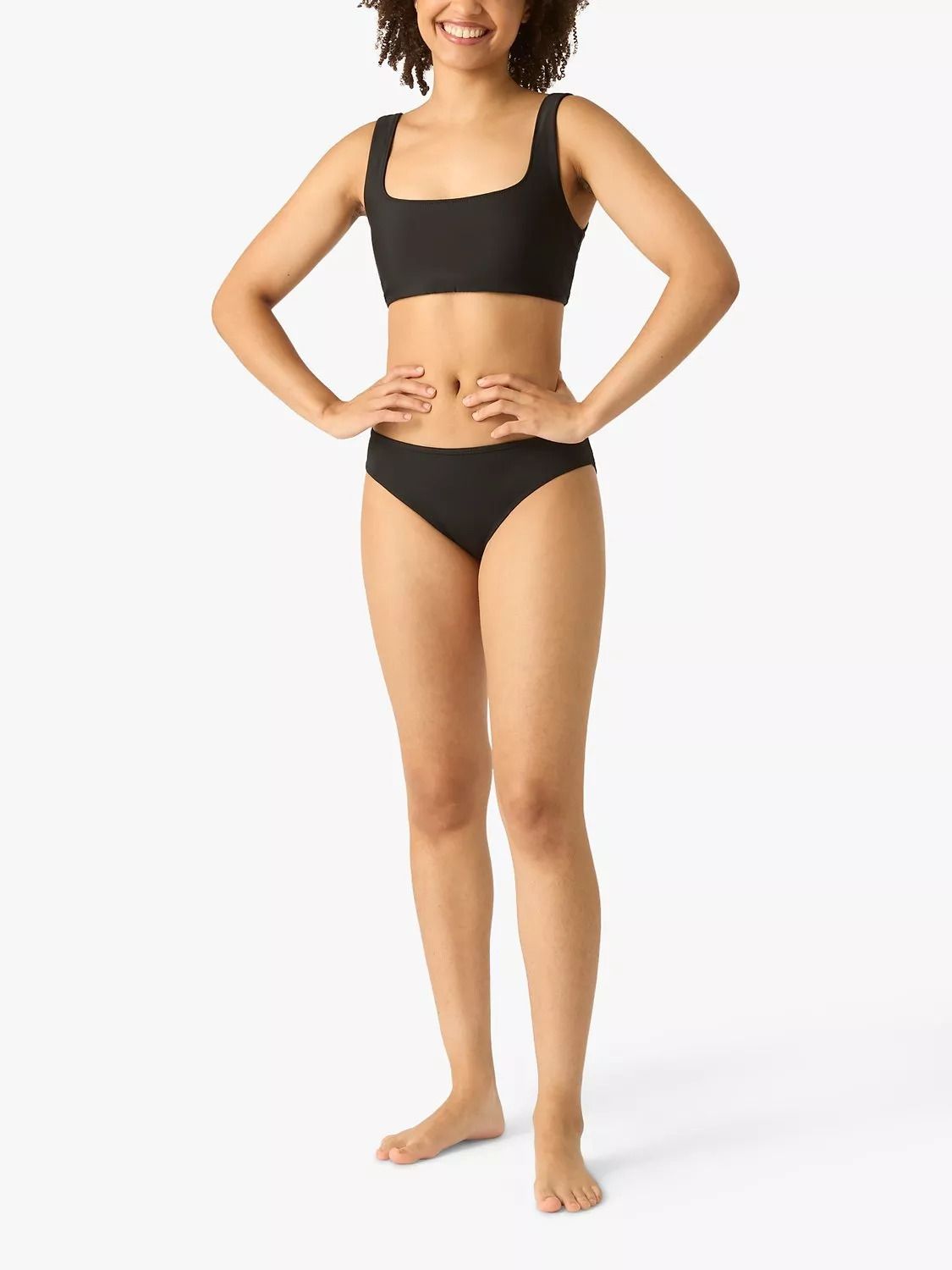 라이트 비키니 스윔 팬티 블랙 Light Moderate Period Bikini Swim Briefs, Black 111823697