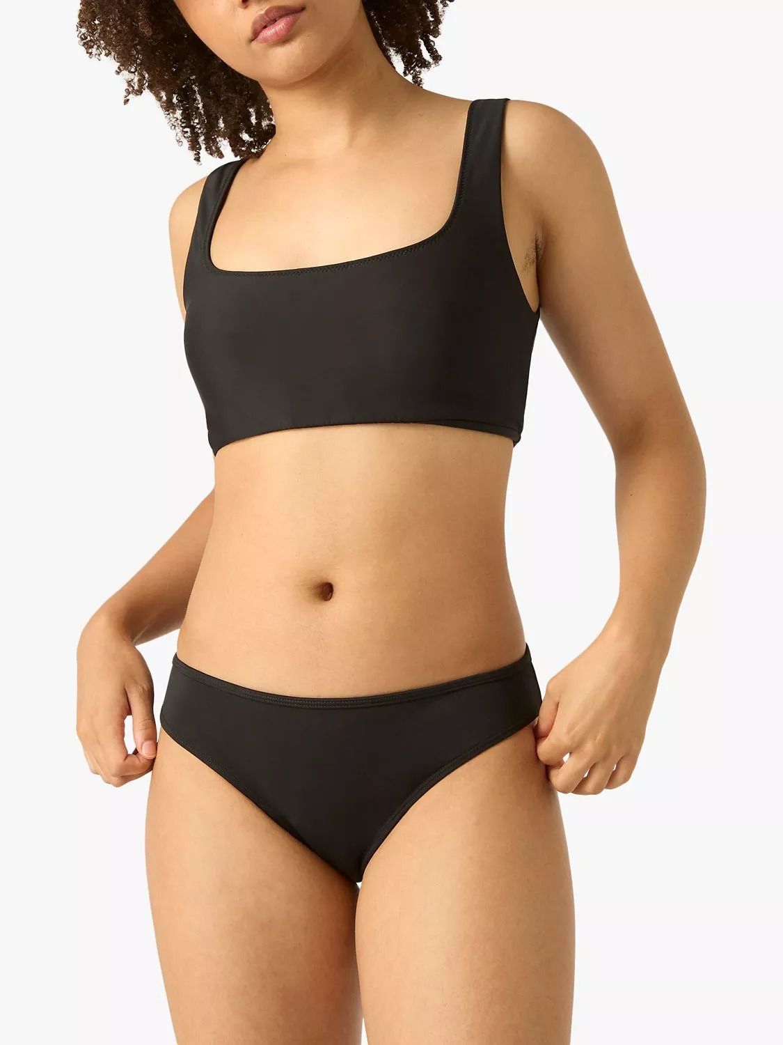 라이트 비키니 스윔 팬티 블랙 Light Moderate Period Bikini Swim Briefs, Black 111823697