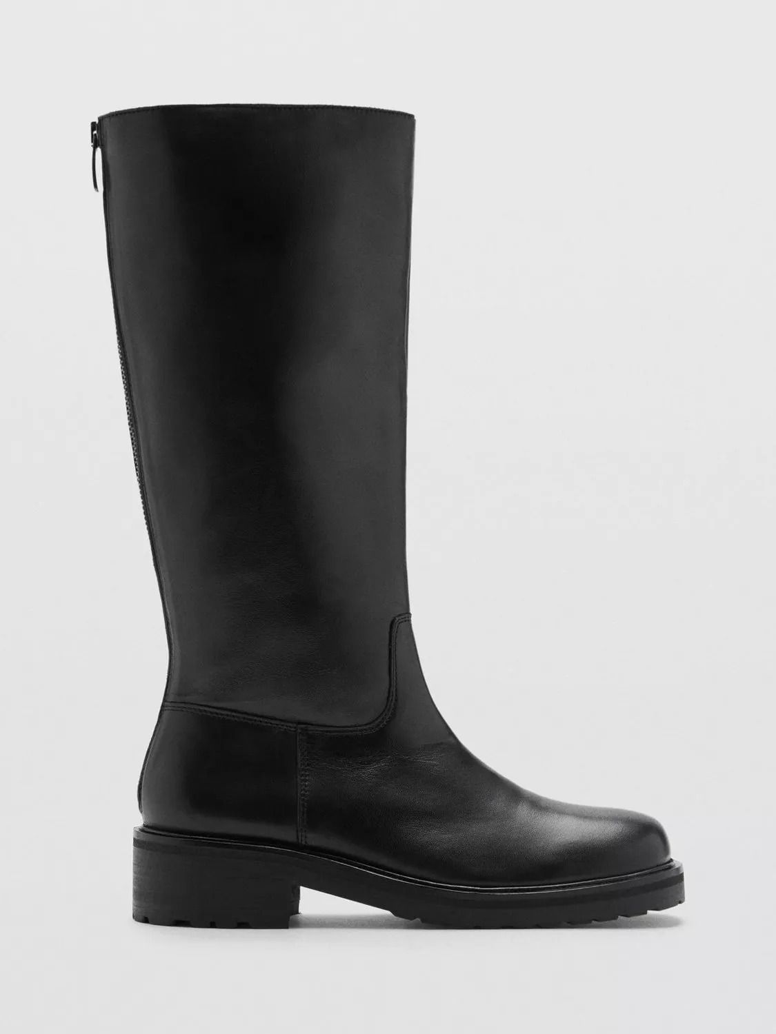 가죽 부츠 블랙 Leather Calf Boots, Black 112783147
