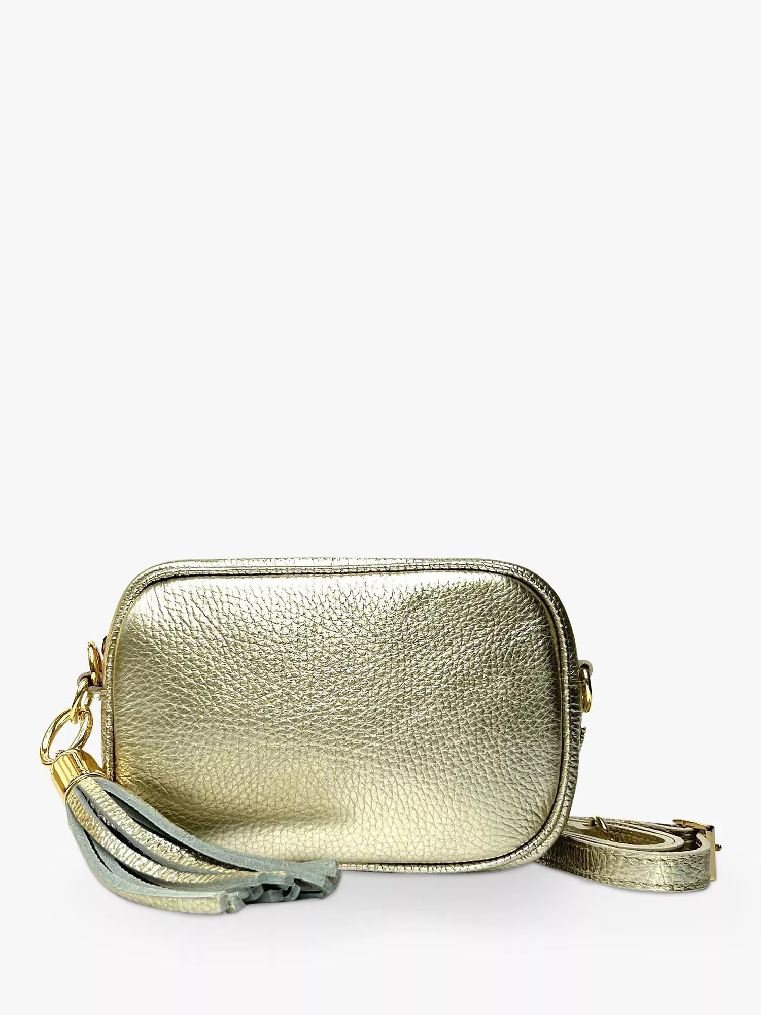 더 미니 테슬 가죽 크로스백 폰 가방 The Mini Tassel Leather Crossbody Phone Bag 111505806 Gold
