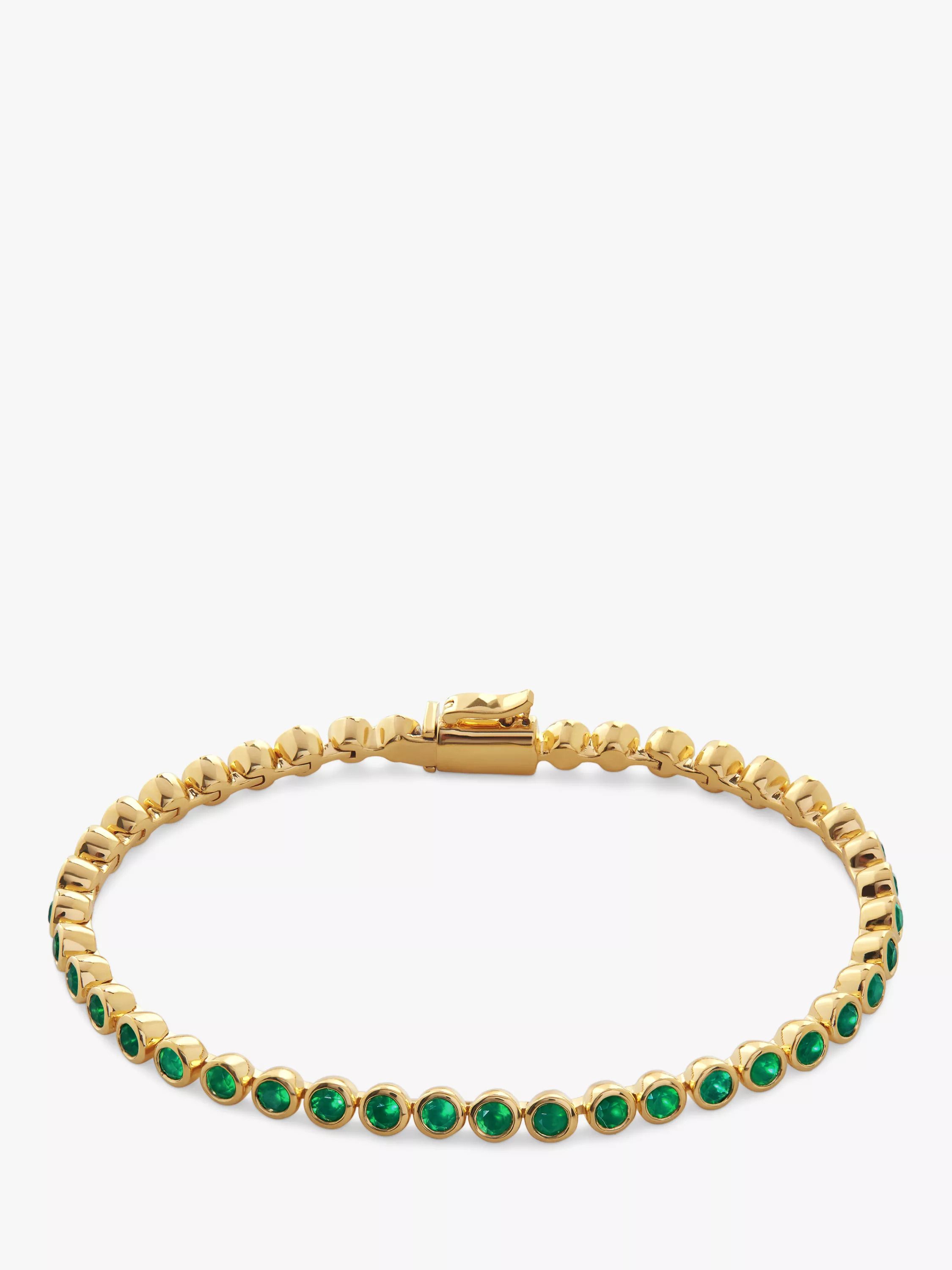 에센셜 오닉스 테니스 팔찌 골드 Essential Onyx Tennis Bracelet, Gold 112735770