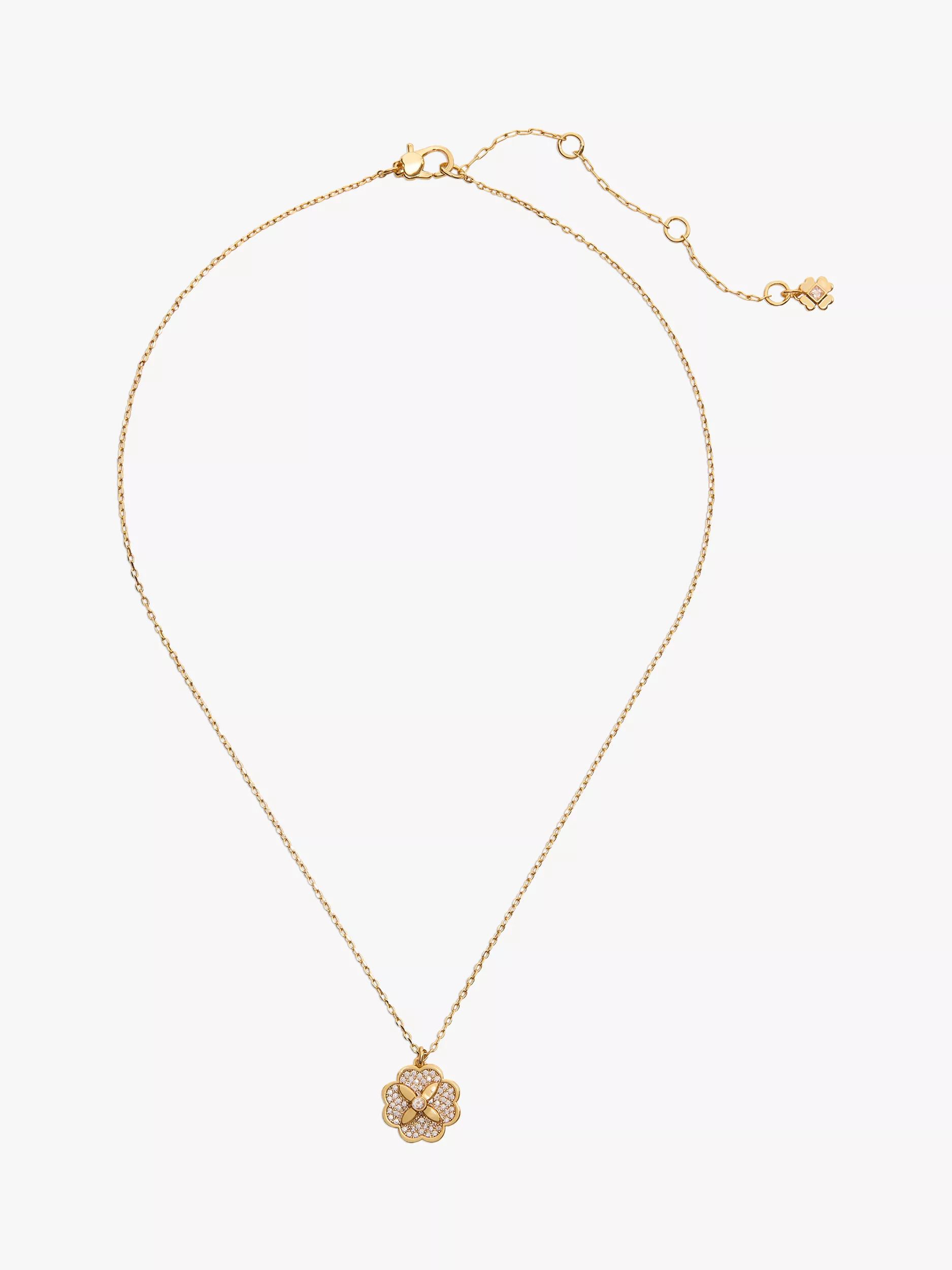 큐빅 지르코니아 펜던트 목걸이 Bloom Cubic Zirconia Pendant Necklace 112263168 Clear/Gold