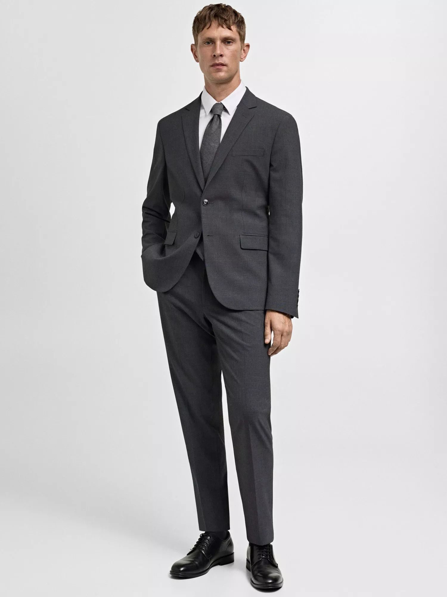파리 수퍼 슬림 핏 블레이저 미디움 그레이 Paris Super Slim Fit Blazer, Medium Grey 112591590