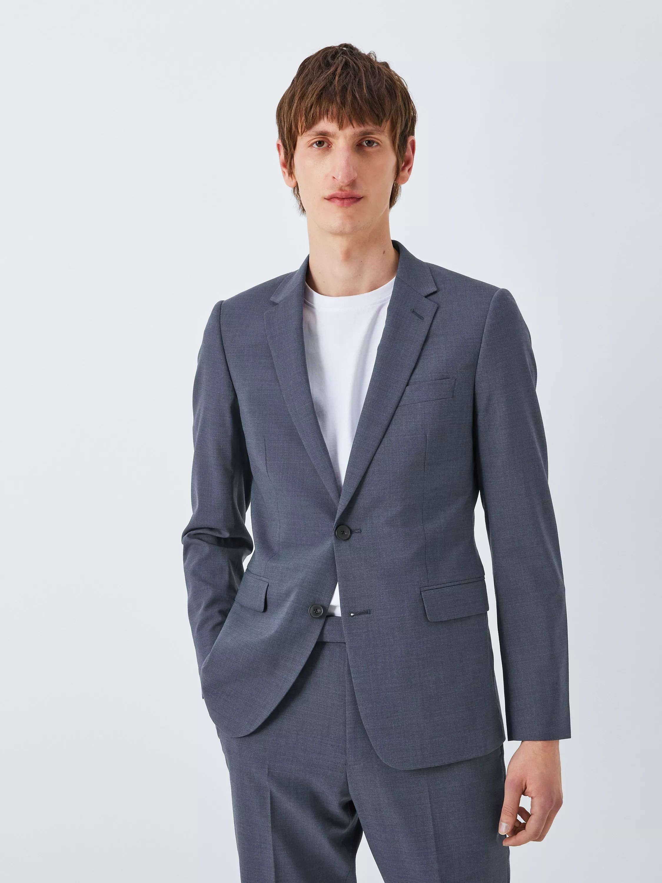 레오 울 블렌드 슬림 핏 수트 자켓 에어포스 블루 Kin Leo Wool Blend Slim Fit Suit Jacket, Airforce Blue 111189231