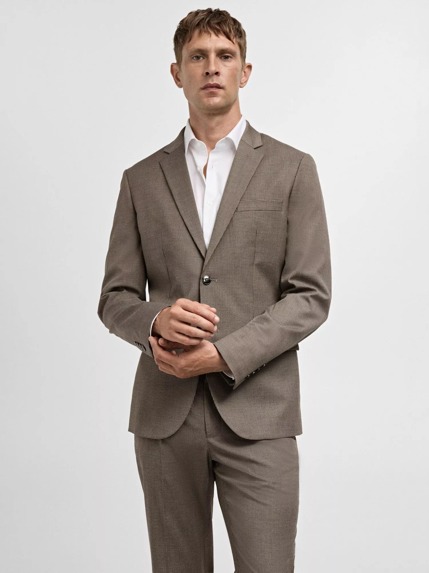 파리 수퍼 슬림 핏 블레이저 라이트 베이지 Paris Super Slim Fit Blazer, Light Beige 112591588