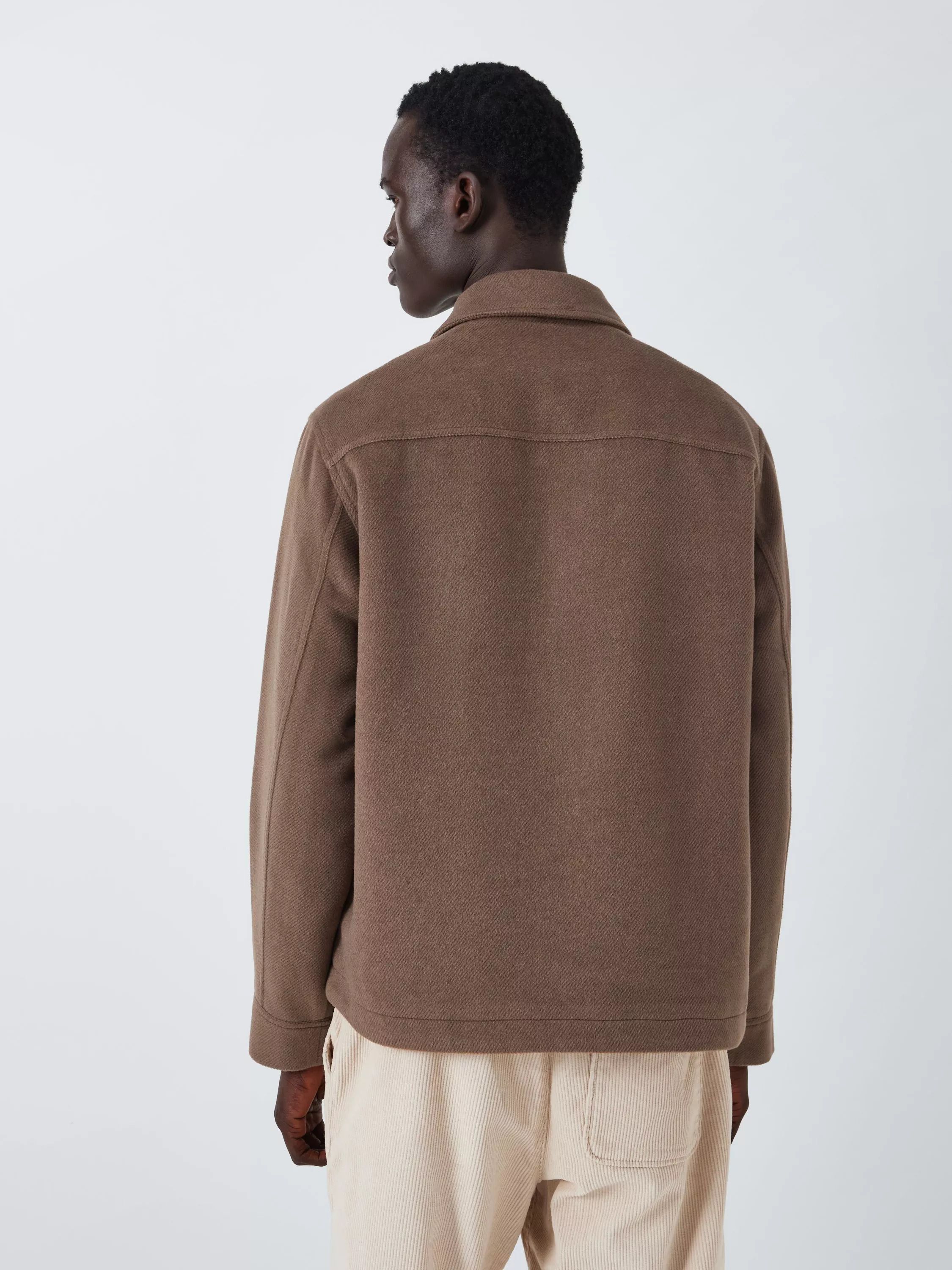 울 숏 자켓 Mock Wool Short Jacket 111841541 Brown